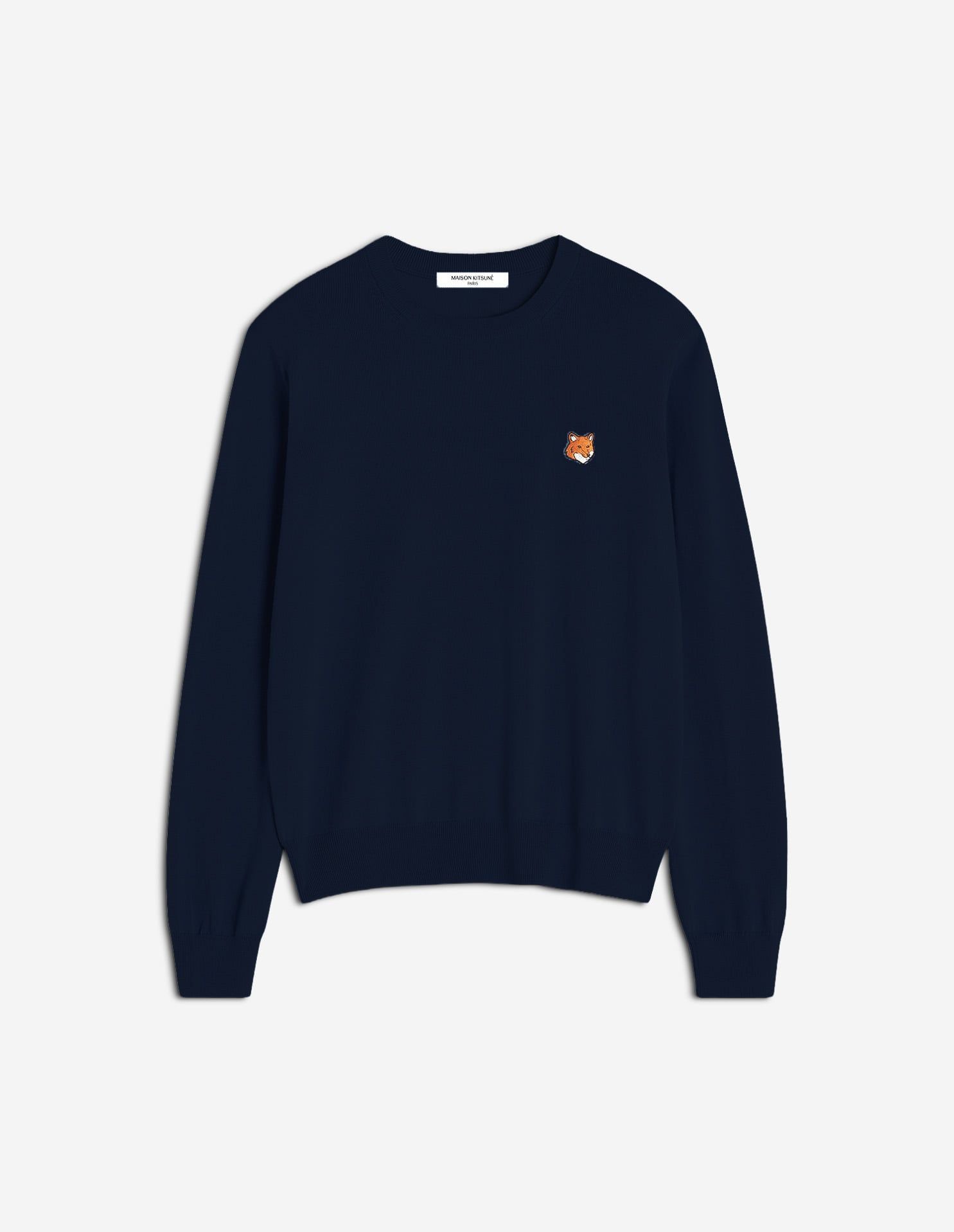 Maison Kitsuné - Áo len nam Fox Head Merino dáng Regular