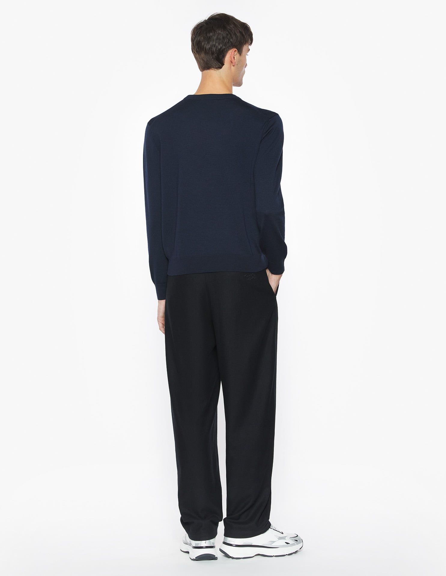 Maison Kitsuné - Áo len nam Fox Head Merino dáng Regular