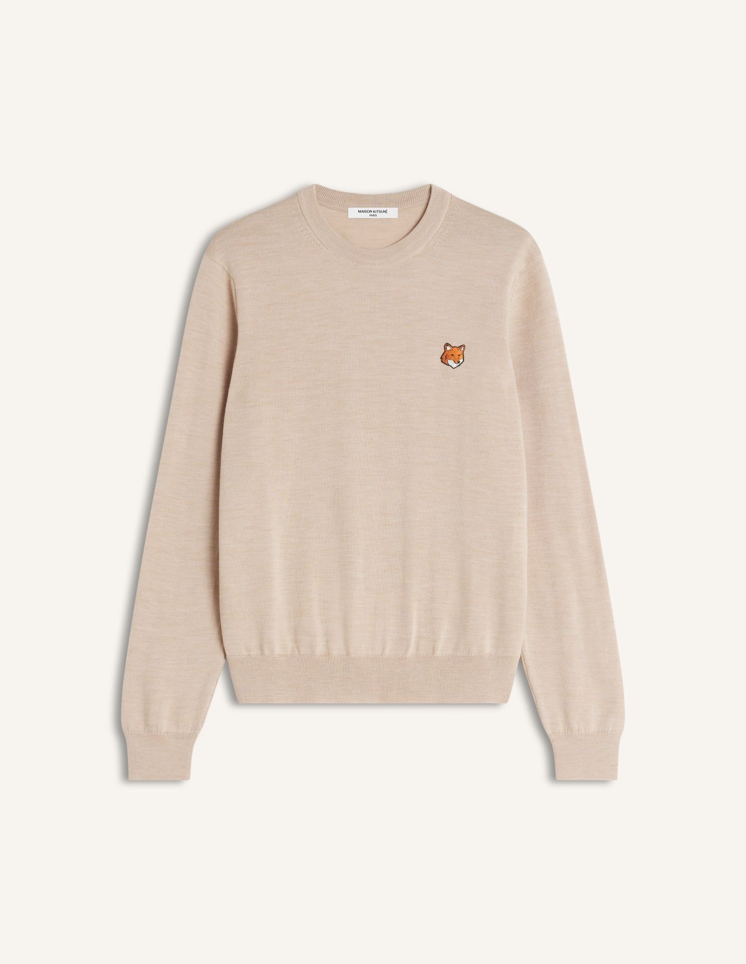 Maison Kitsuné - Áo len nam Fox Head Merino dáng Regular