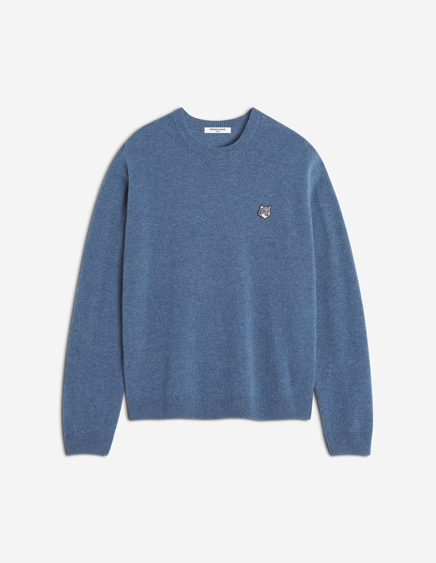 Maison Kitsuné - Áo len lông cừu Fox Head dáng Comfort