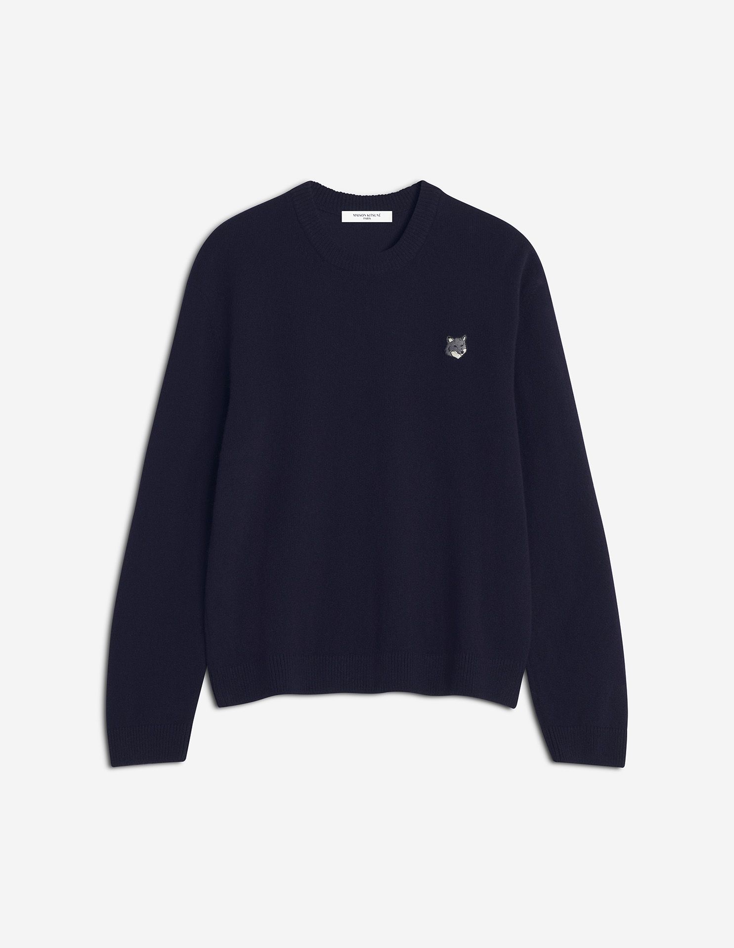 Maison Kitsuné - Áo len lông cừu Fox Head dáng Comfort