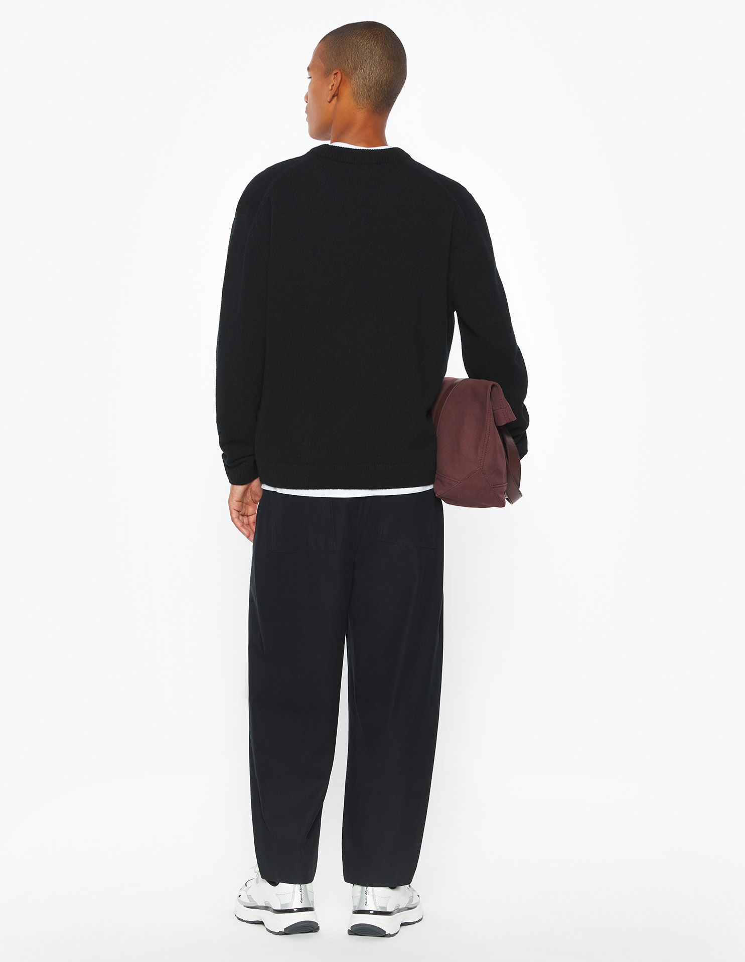 Áo len lông cừu Fox Head dáng comfort