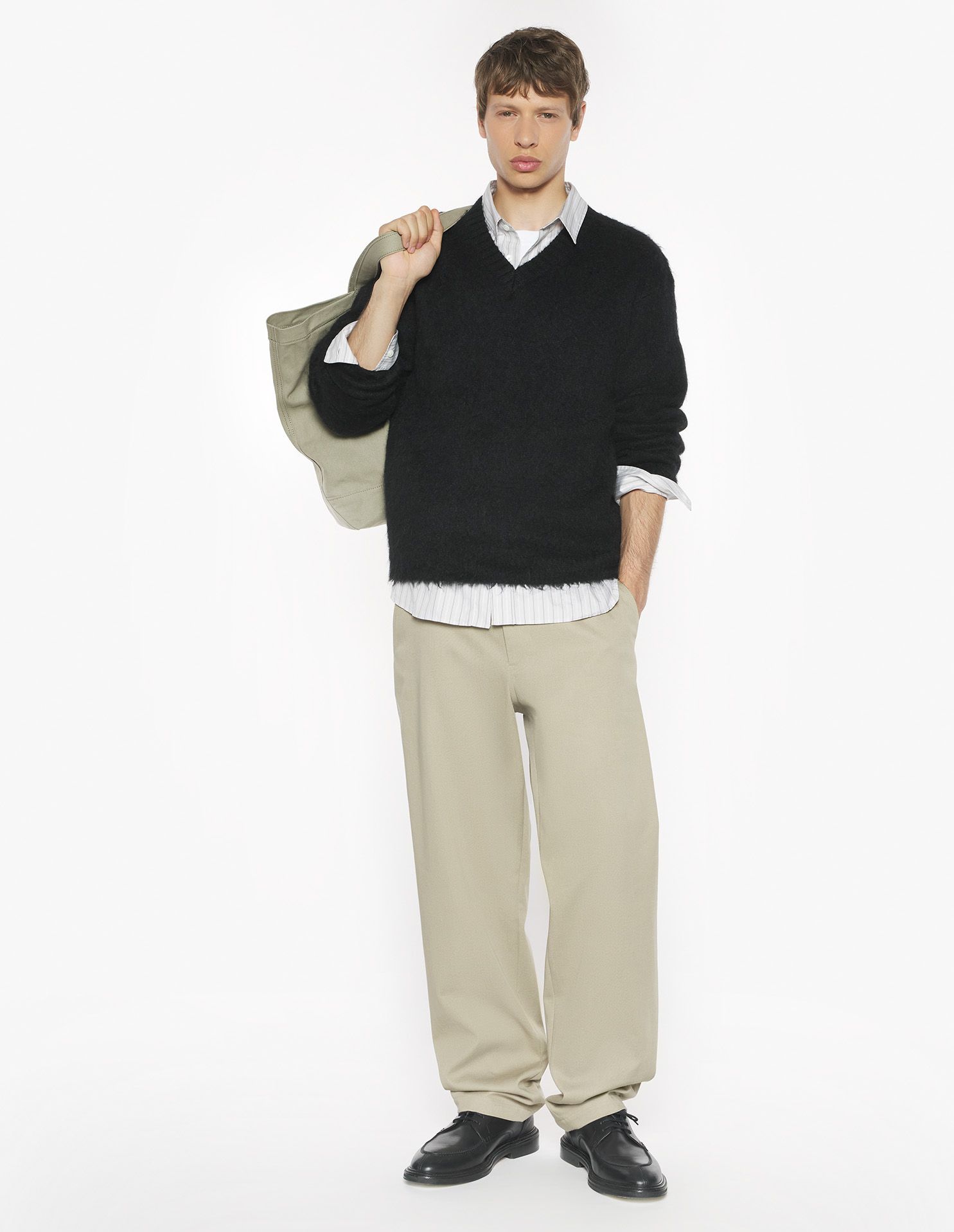 Maison Kitsuné - Áo len Mohair dáng Comfort