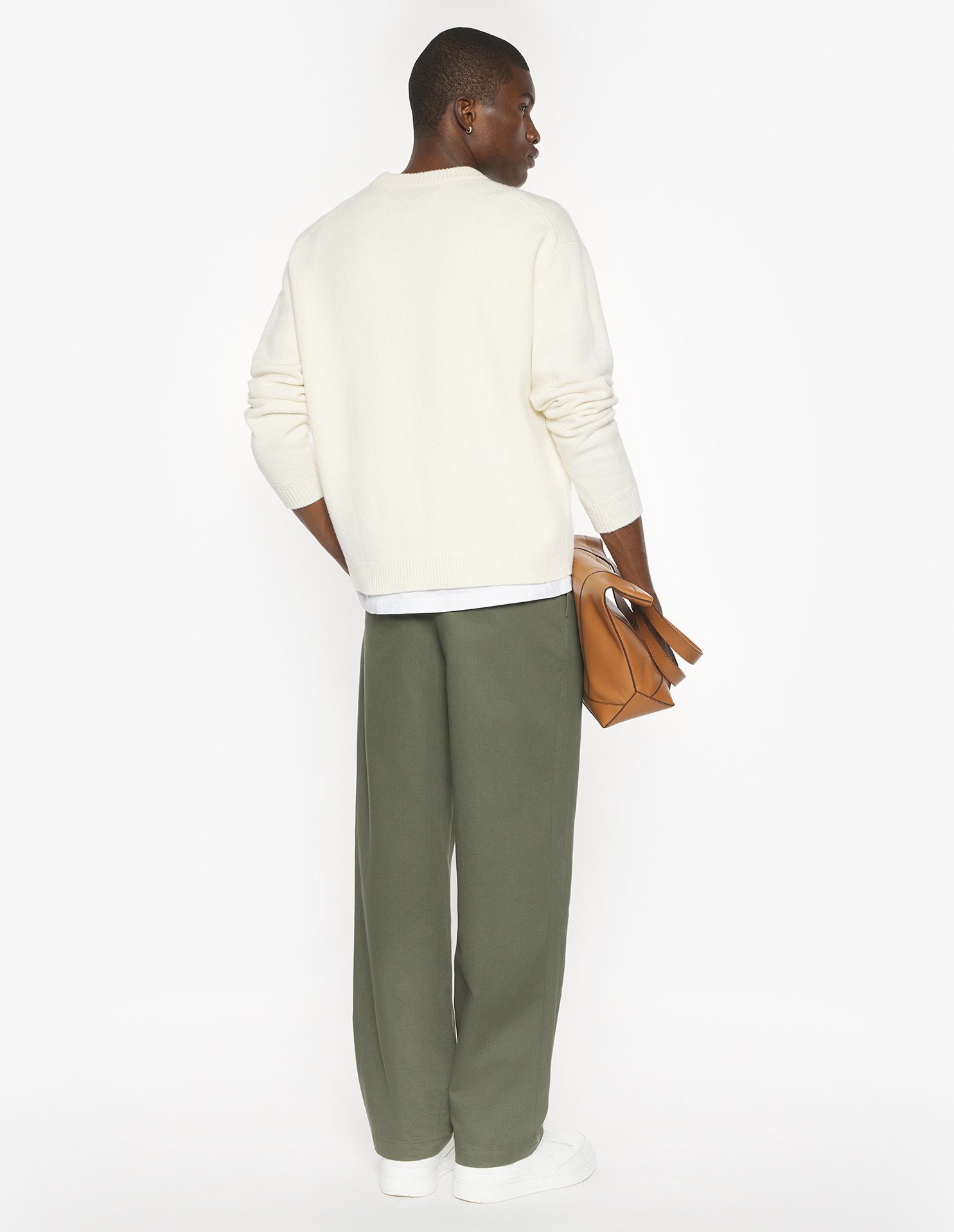 Maison Kitsuné - Áo len merino Fox Head Intarsia dáng Comfort
