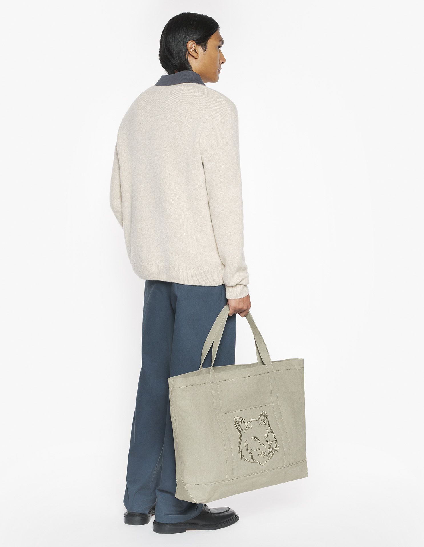 Maison Kitsuné - Áo len cừu Milano Fox Head dáng Comfort