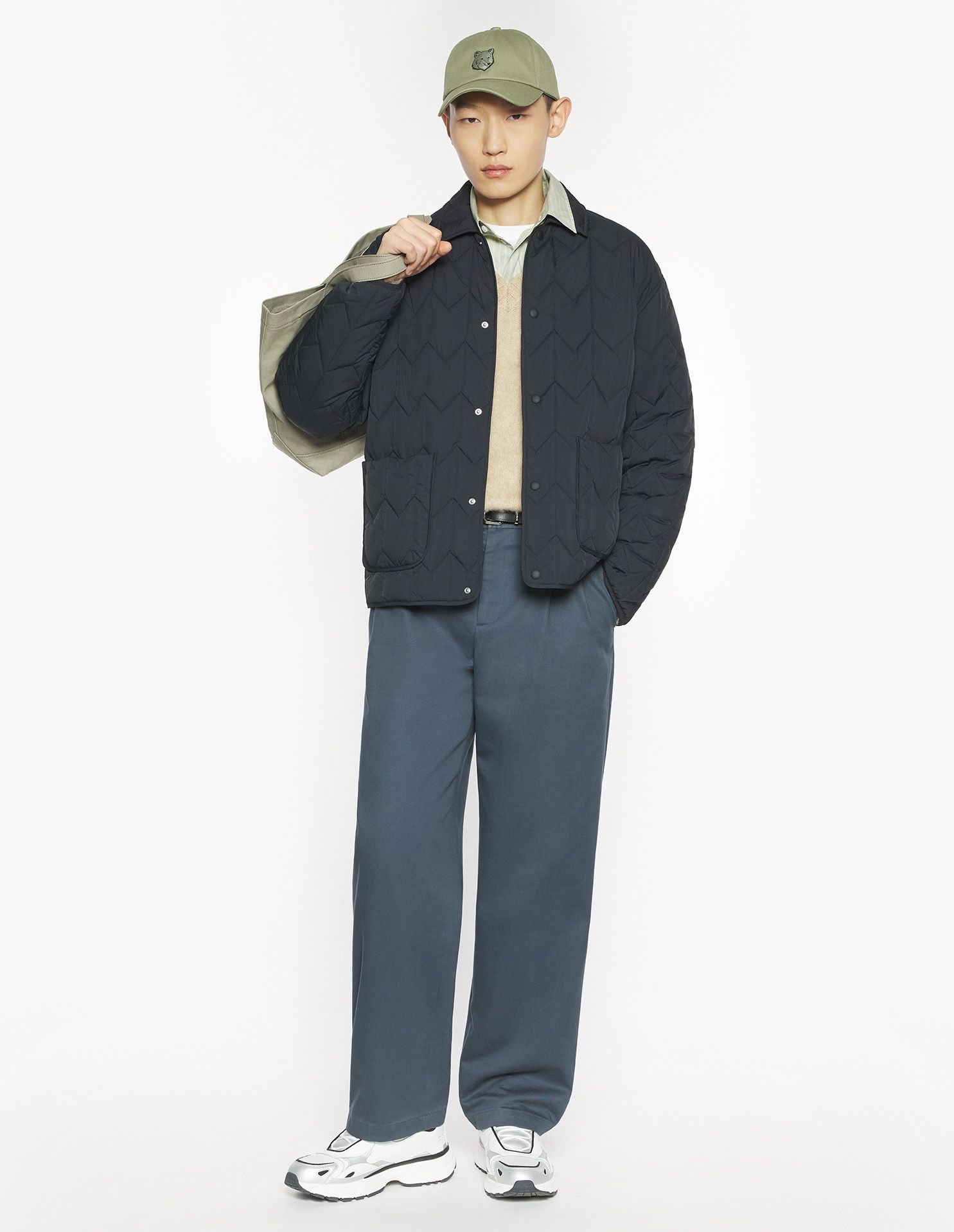 Maison Kitsuné - Áo khoác quilted dáng Comfort