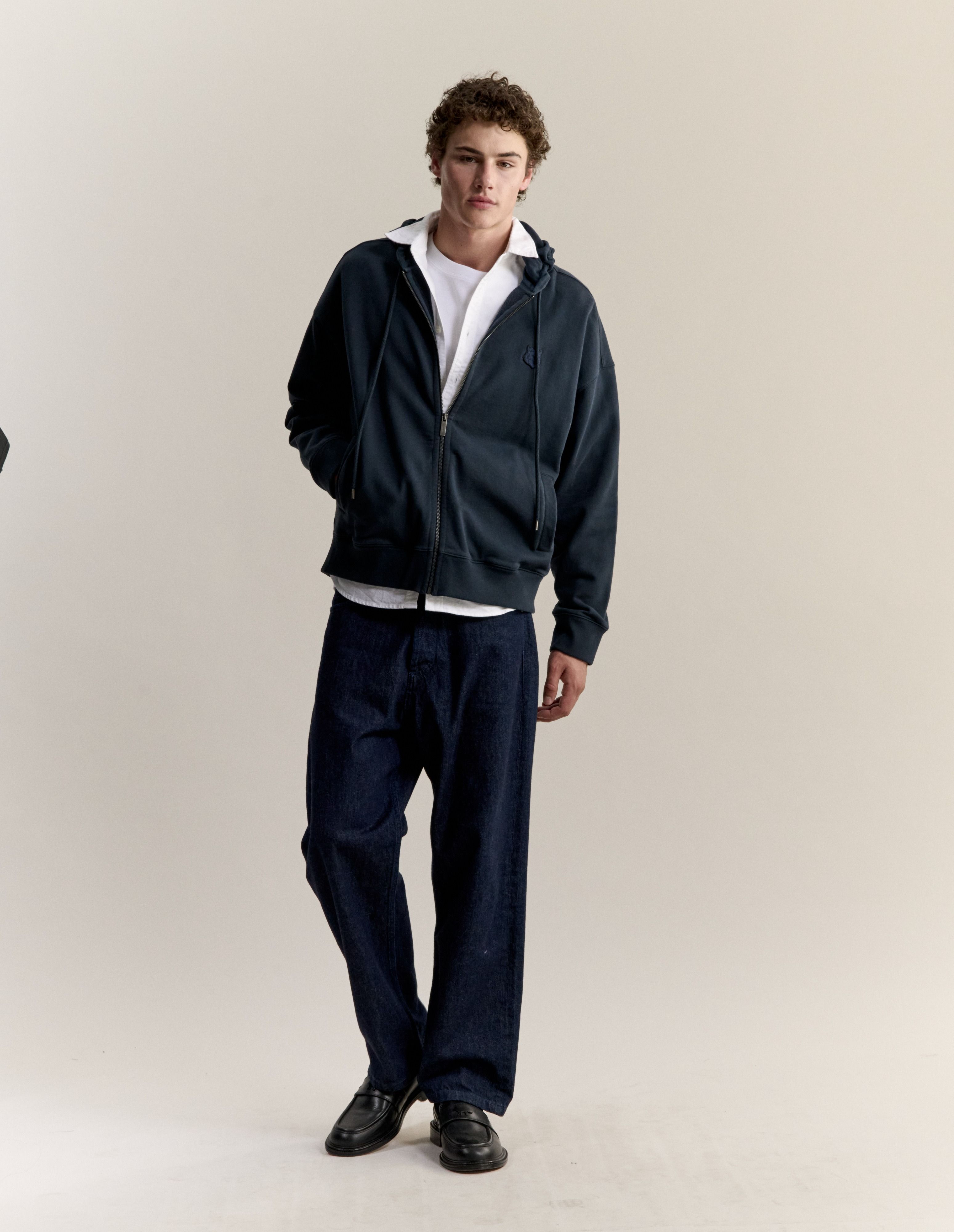 Áo Hoodie nam kéo khóa Fox Head dáng Oversize