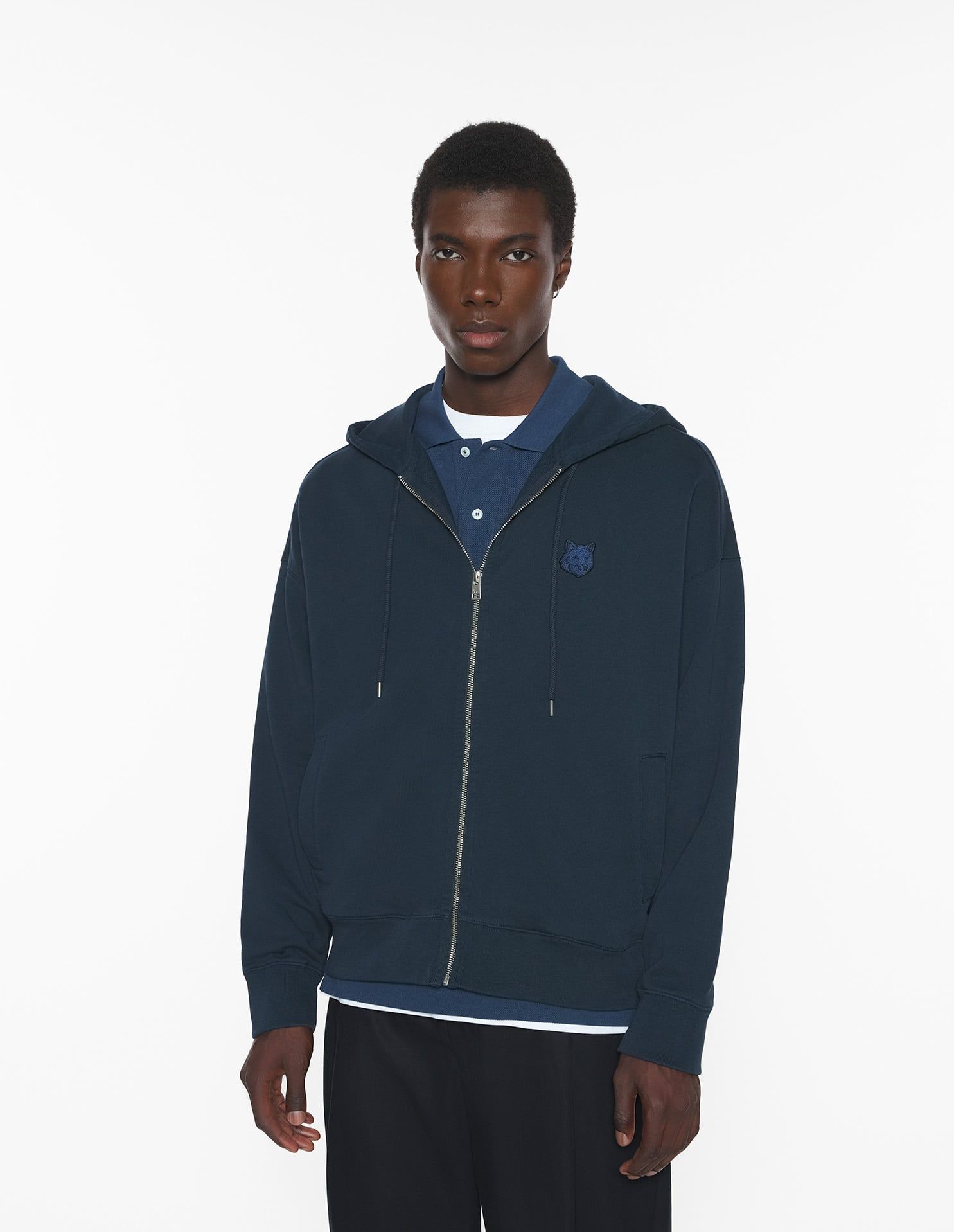 Áo Hoodie nam kéo khóa Fox Head dáng Oversize