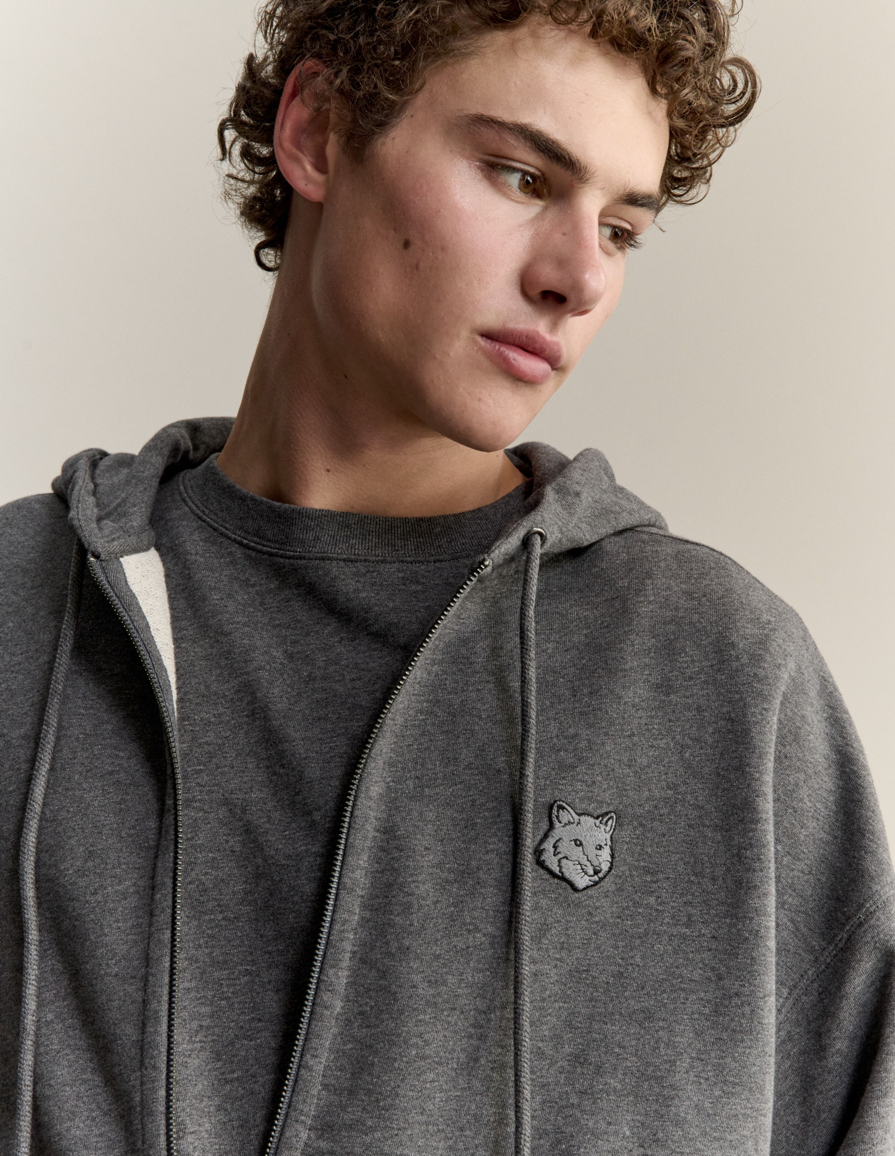 Áo Hoodie nam kéo khóa Fox Head dáng Oversize