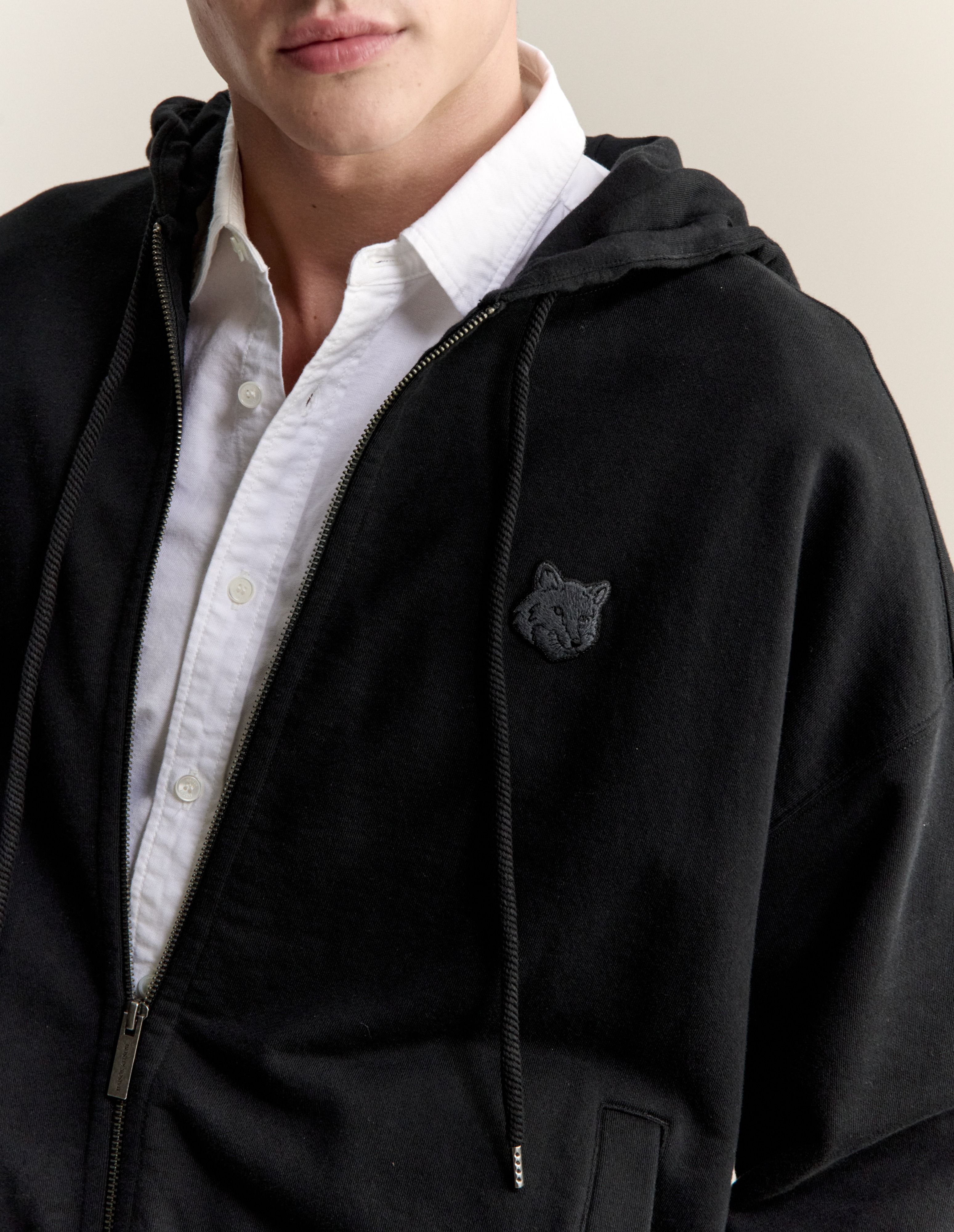 Áo Hoodie nam kéo khóa Fox Head dáng Oversize