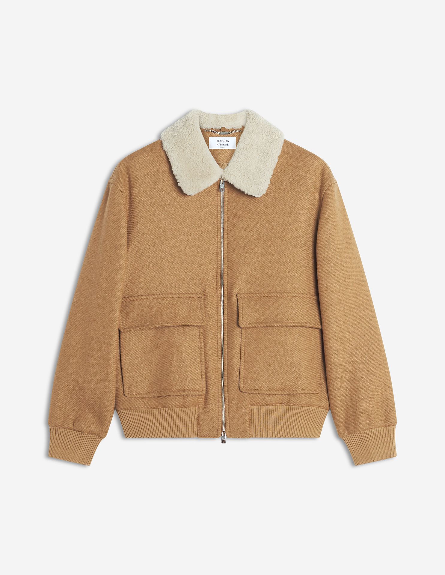Maison Kitsuné - Áo khoác cổ lông dáng Comfort