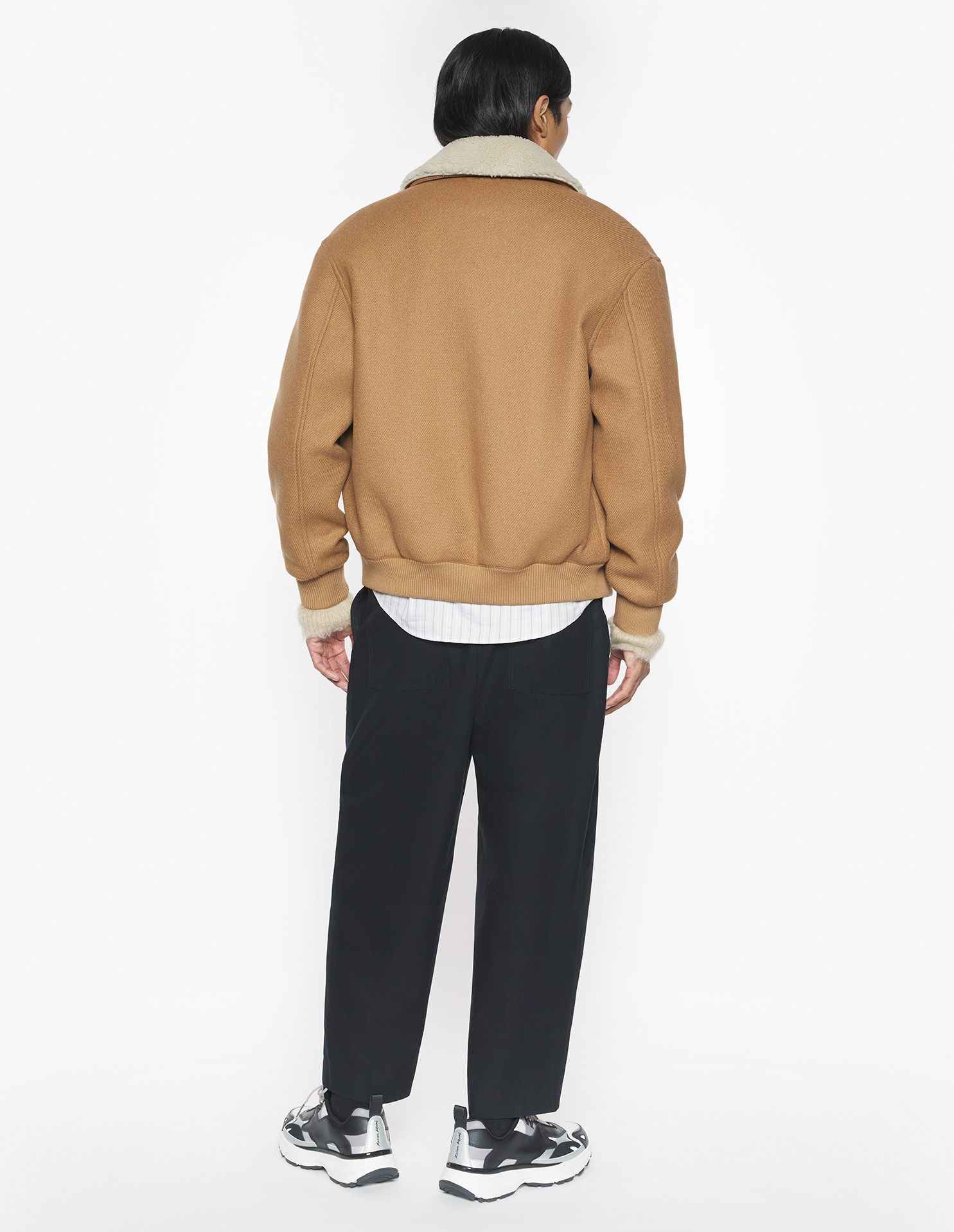 Maison Kitsuné - Áo khoác cổ lông dáng Comfort