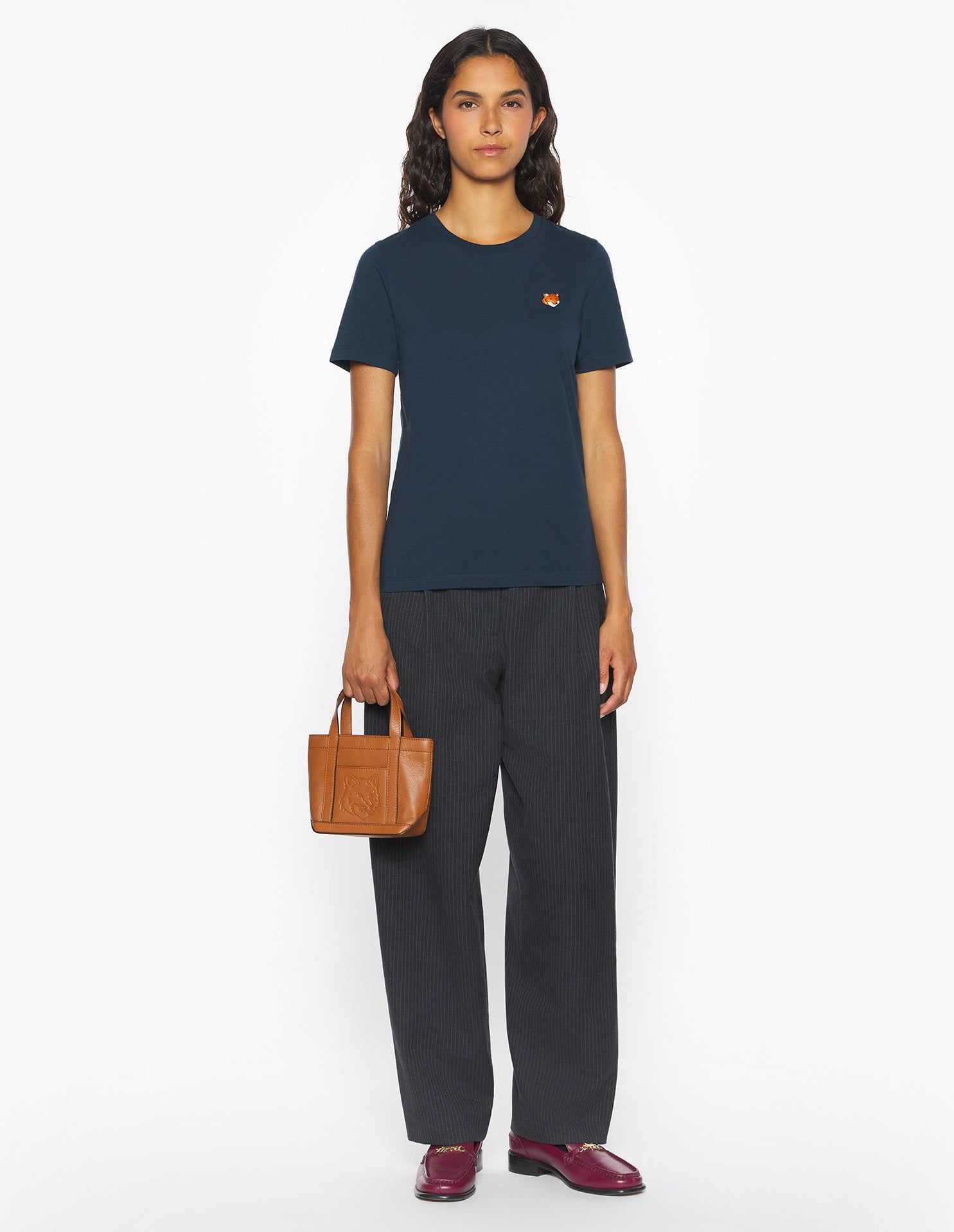 Maison Kitsuné - Áo thun nữ Fox Head dáng Regular