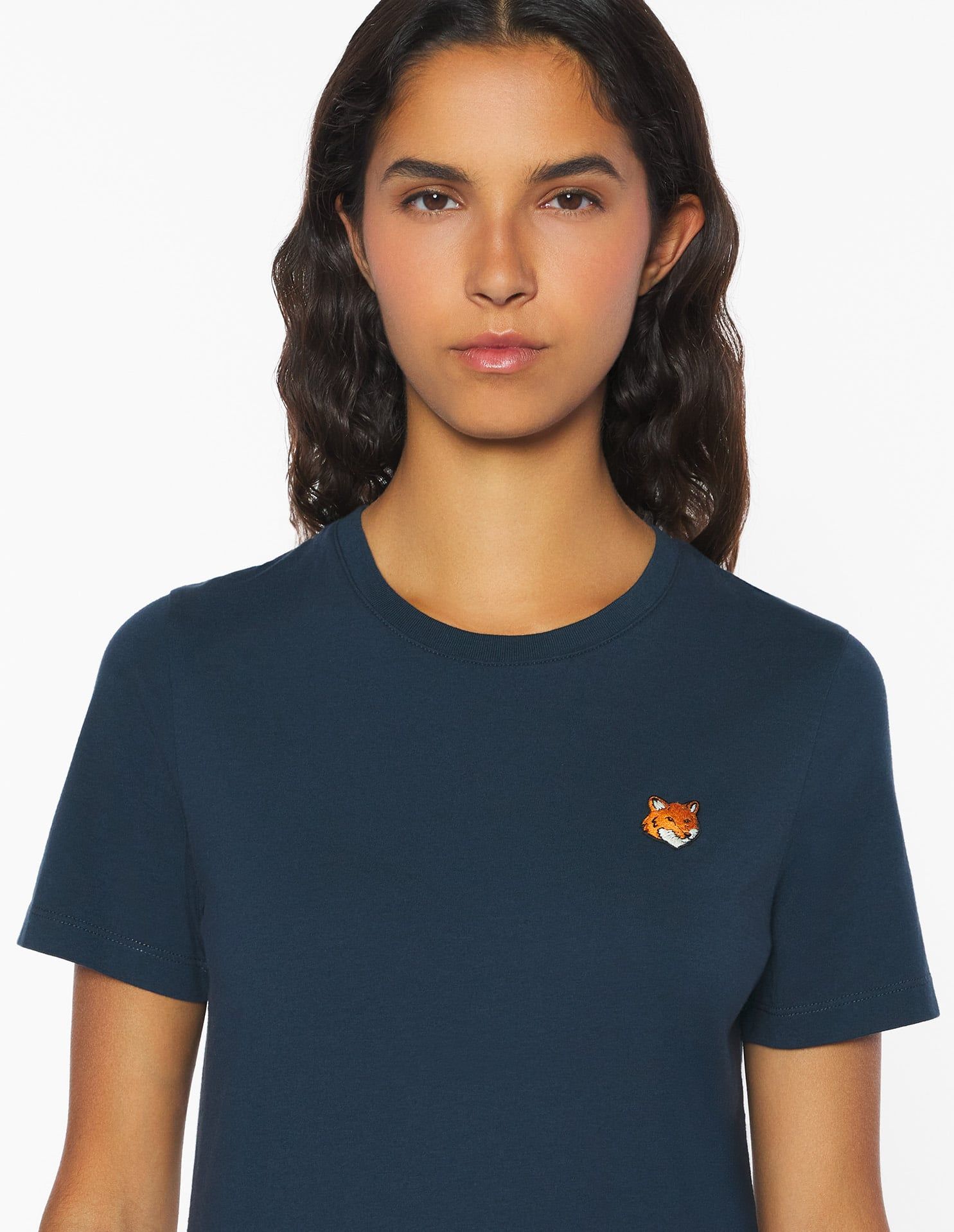 Maison Kitsuné - Áo thun nữ Fox Head dáng Regular
