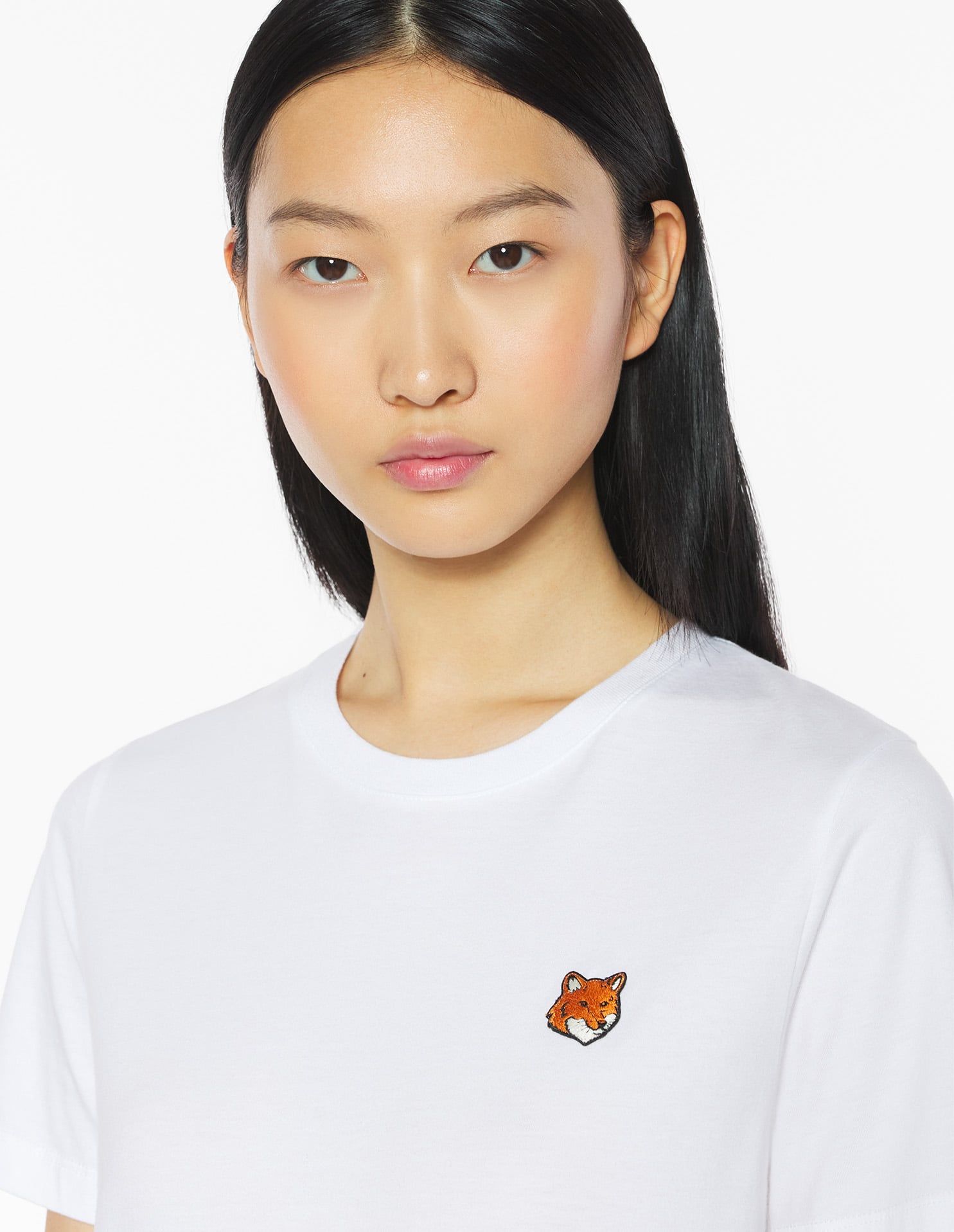 Maison Kitsuné - Áo thun nữ Fox Head dáng Regular