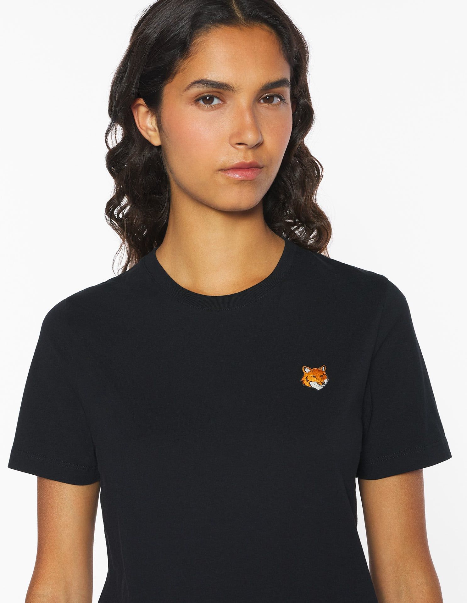 Maison Kitsuné - Áo thun nữ Fox Head dáng Regular