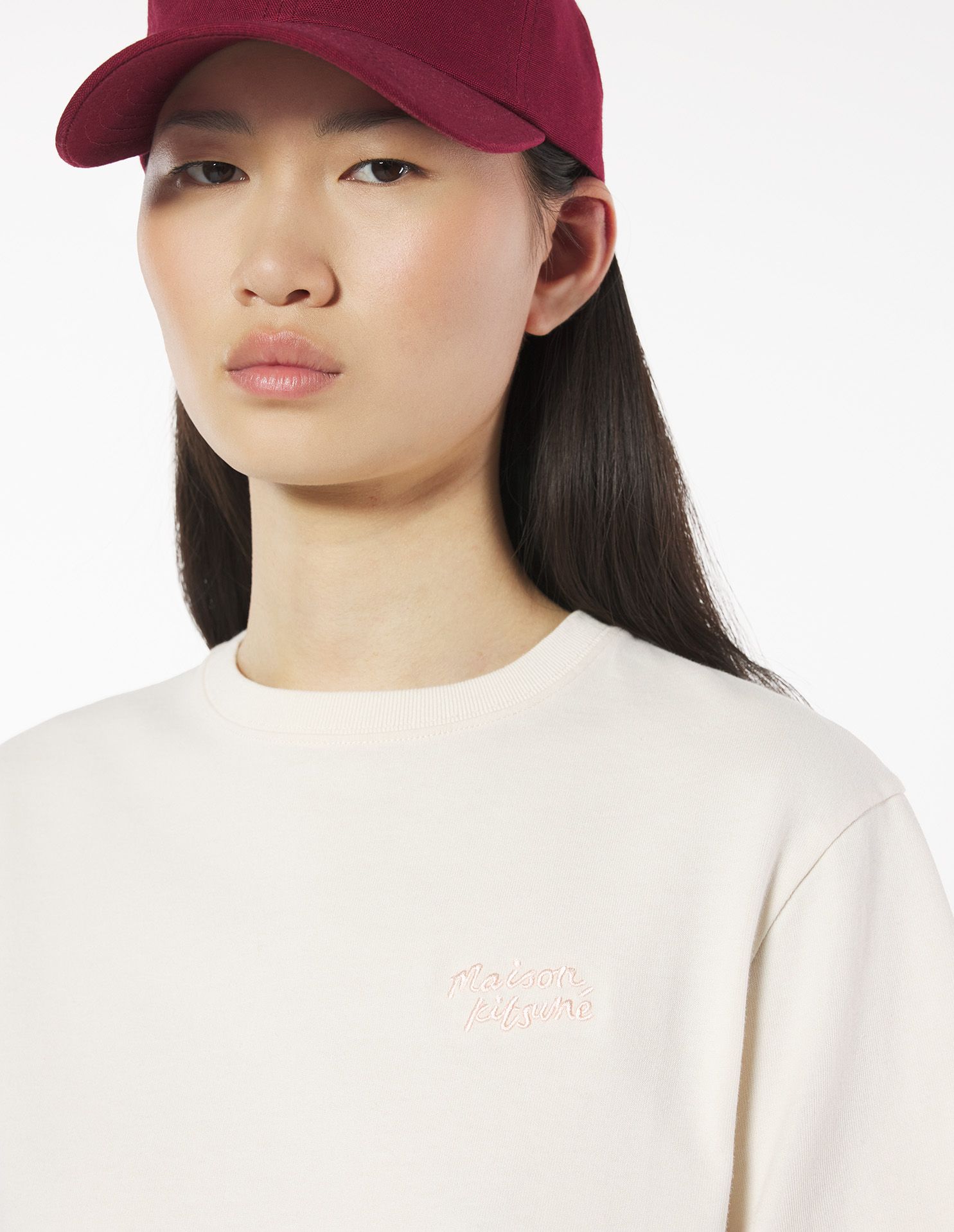 Áo phông nữ Maison Kitsuné Handwriting dáng Comfort