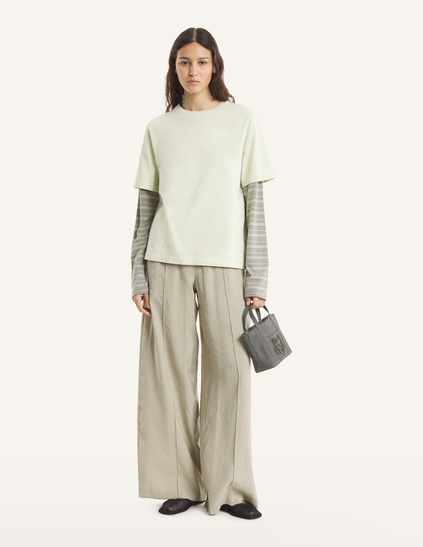 Áo phông nữ Maison Kitsuné Handwriting dáng Comfort