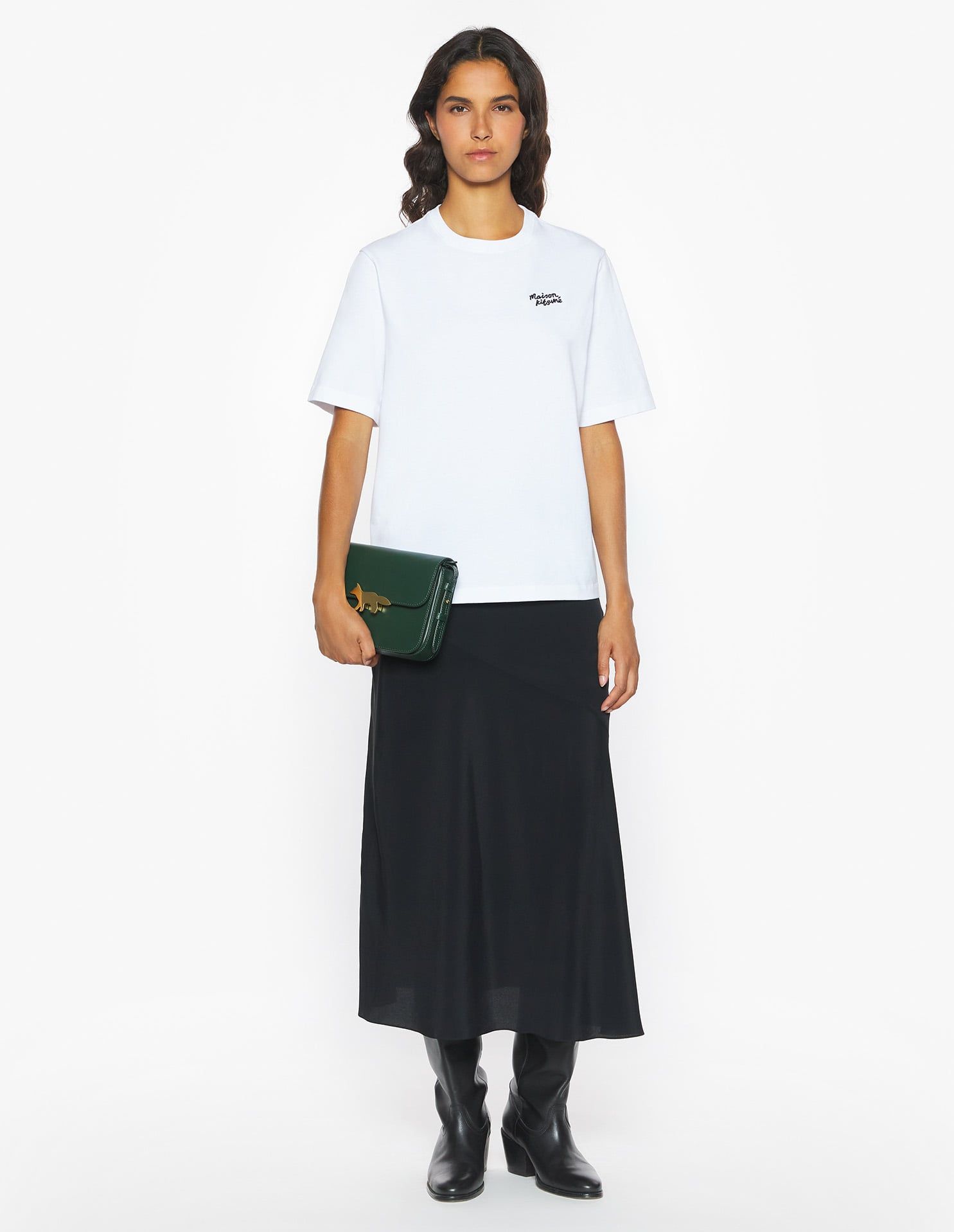Áo phông nữ Maison Kitsuné Handwriting dáng Comfort