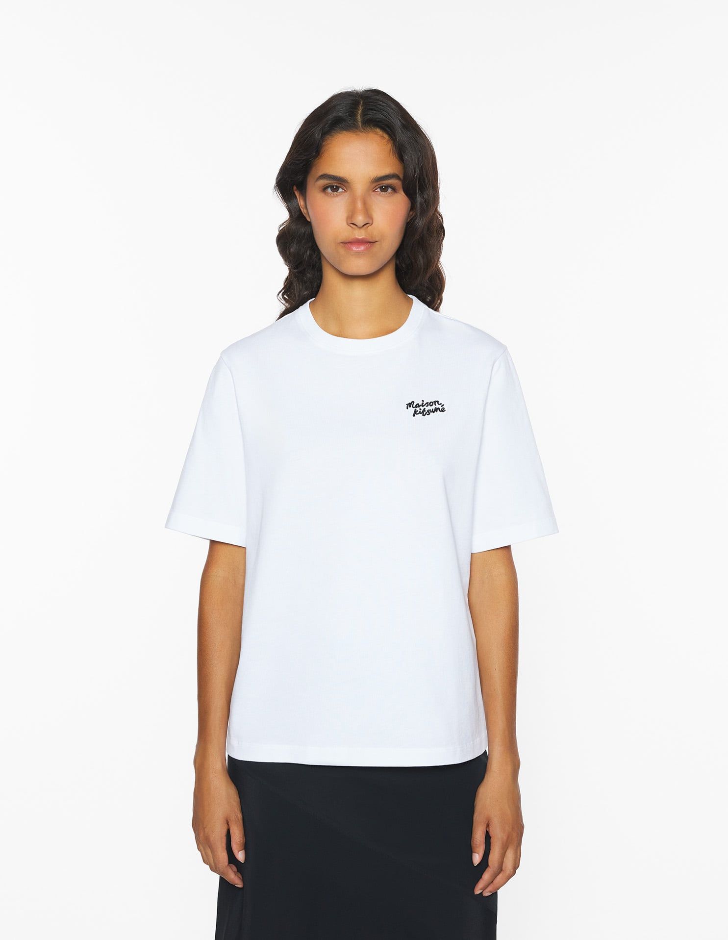 Áo phông nữ Maison Kitsuné Handwriting dáng Comfort