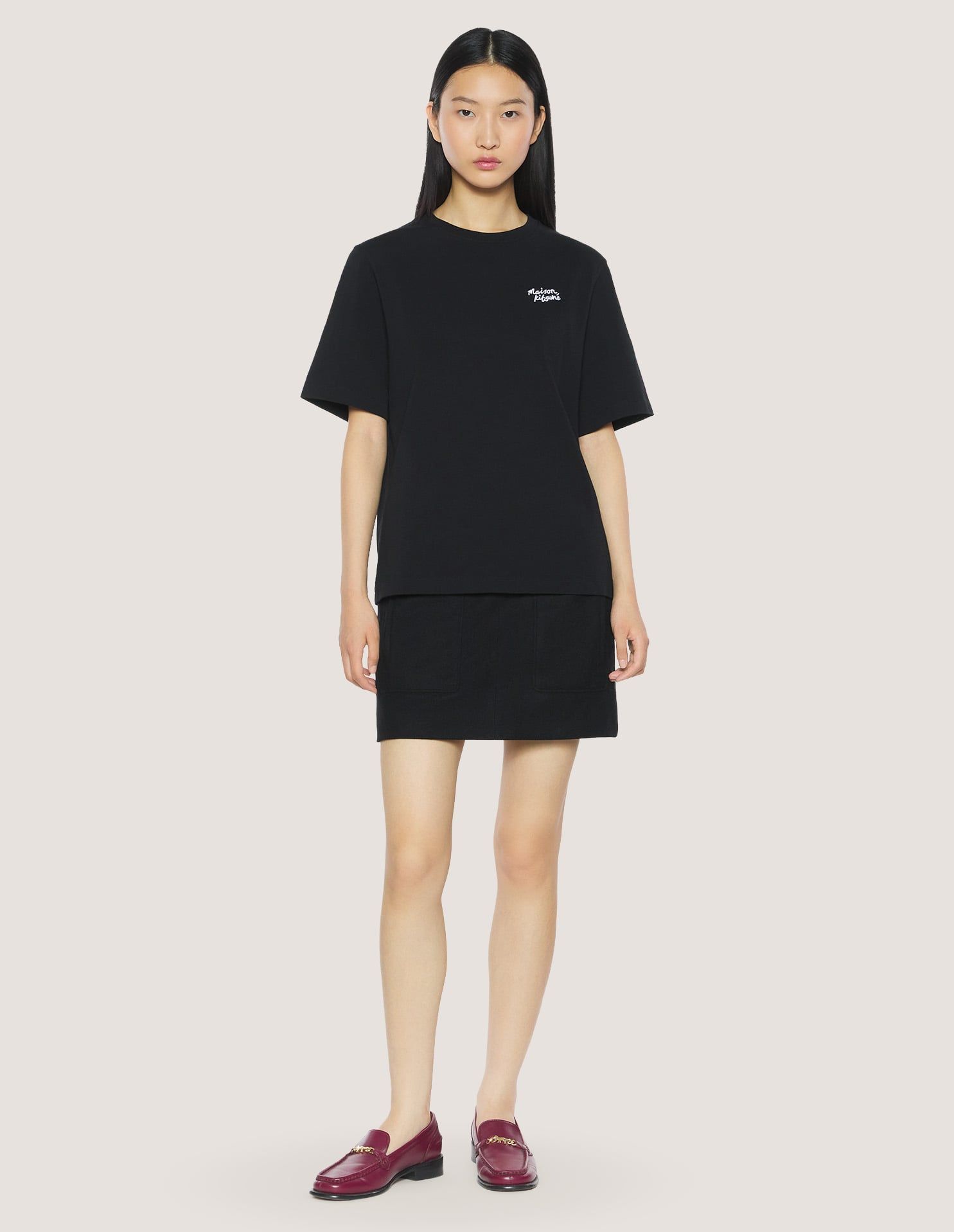 Áo phông nữ Maison Kitsuné Handwriting dáng Comfort