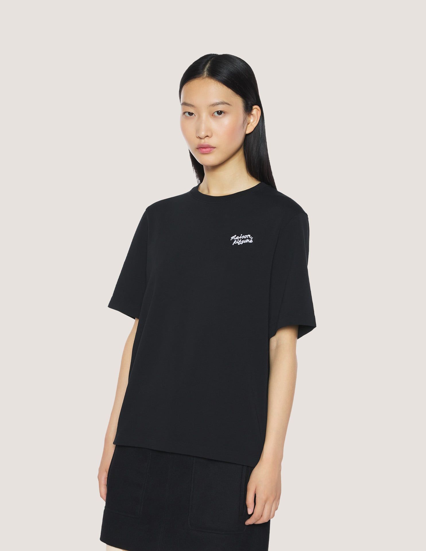 Áo phông nữ Maison Kitsuné Handwriting dáng Comfort