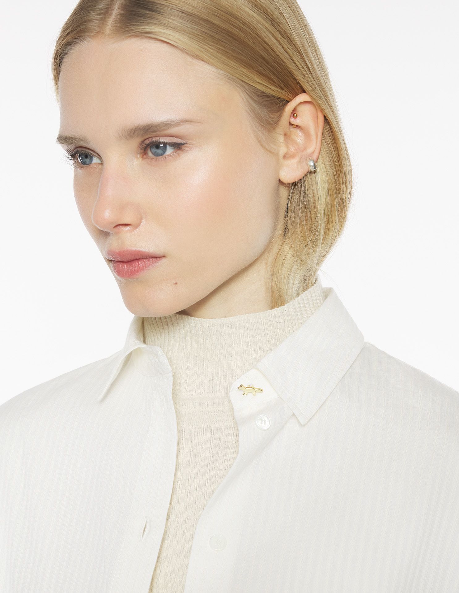 Maison Kitsuné - Áo sơ mi nữ casual dáng Regular