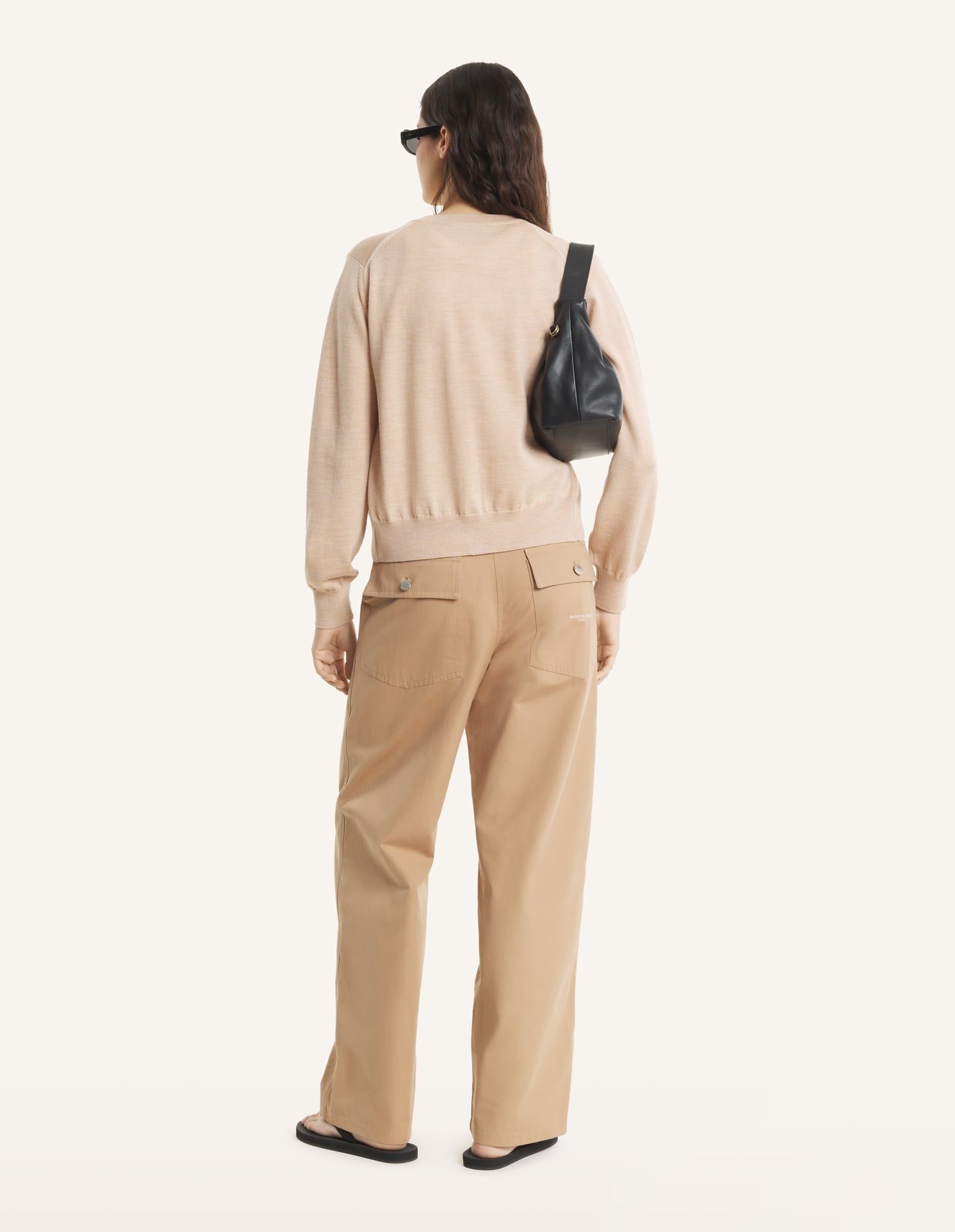 Maison Kitsuné - Áo Cardigan nữ Baby Fox Merino dáng Regular