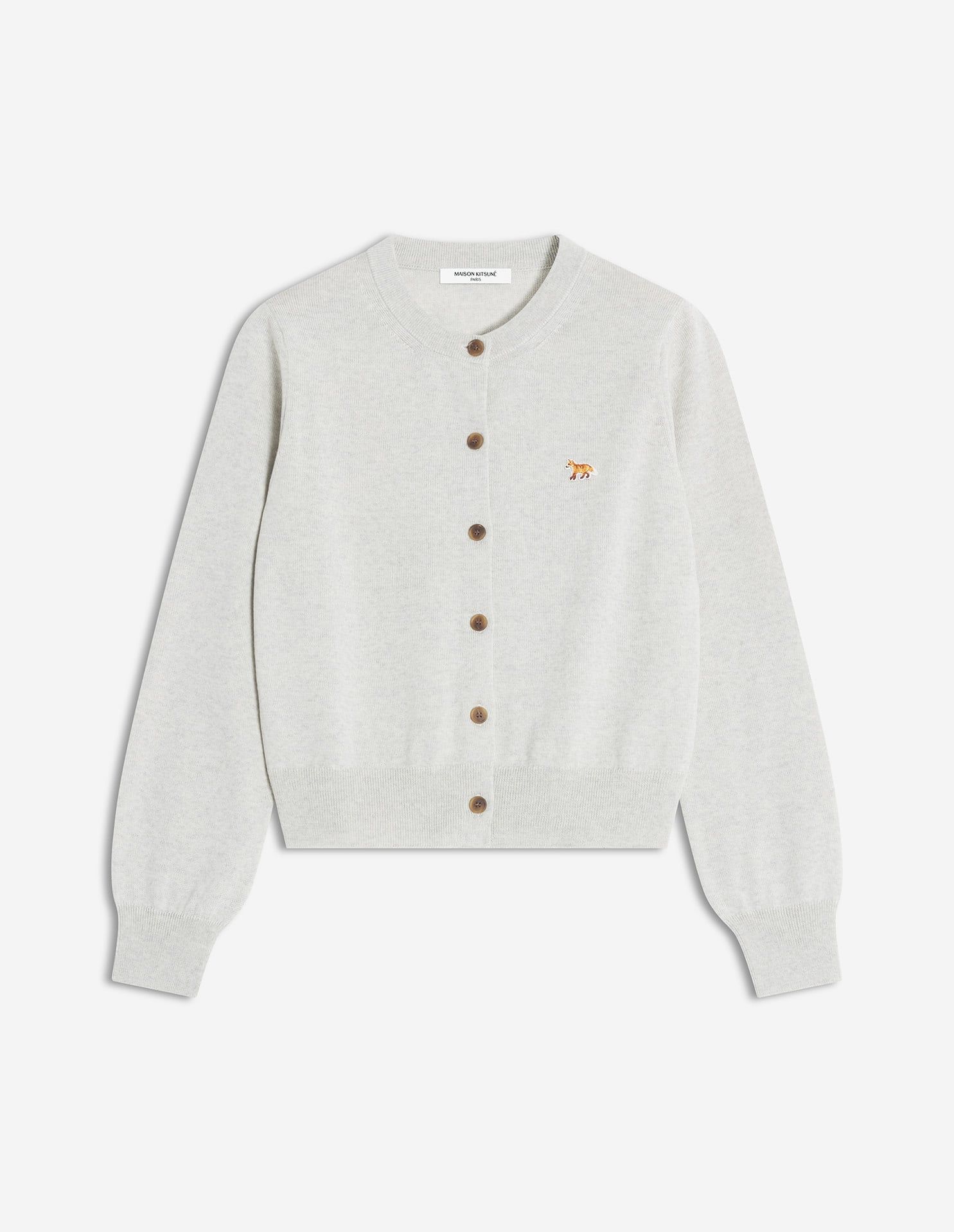 Maison Kitsuné - Áo Cardigan nữ Baby Fox Merino dáng Regular