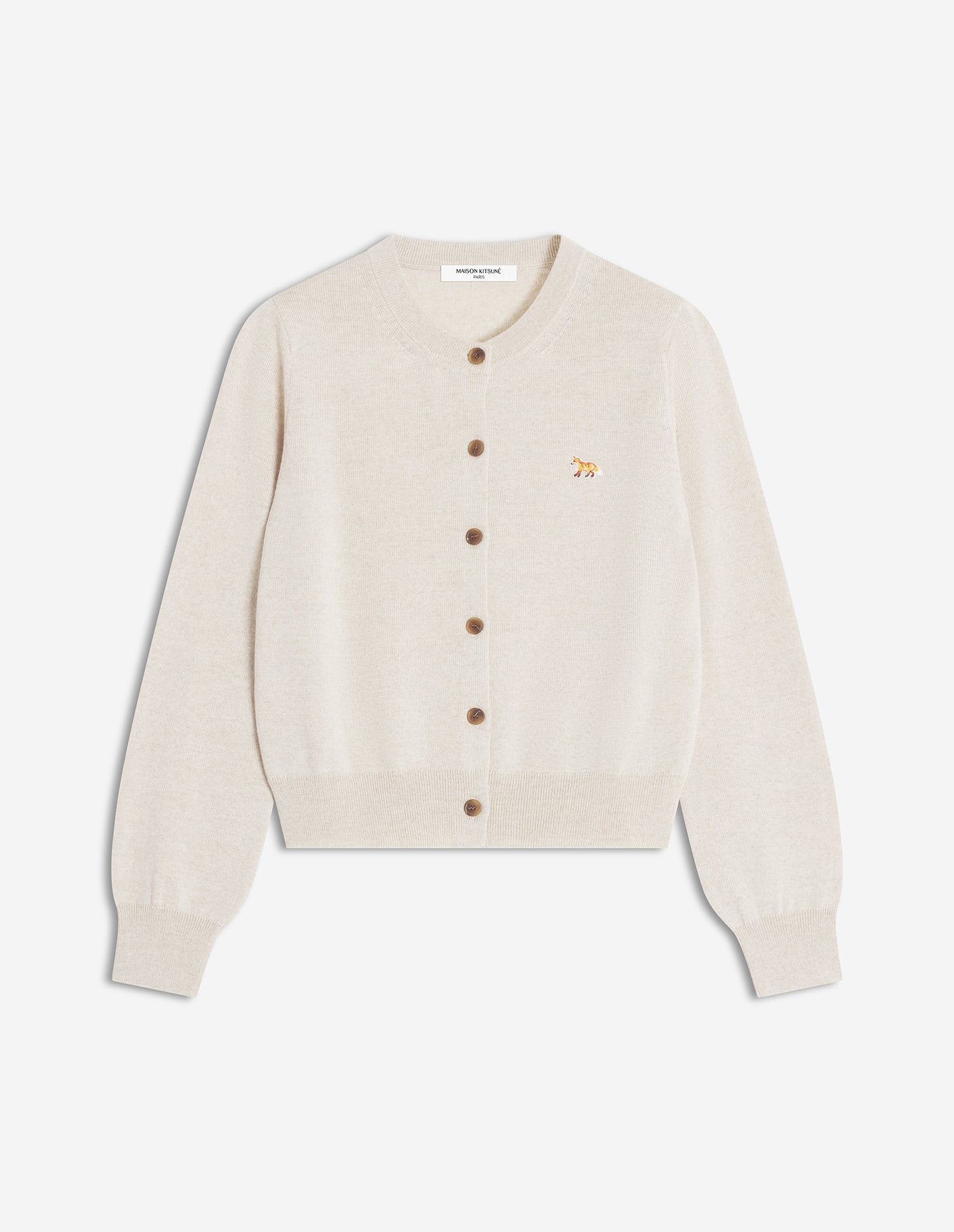 Maison Kitsuné - Áo Cardigan nữ Baby Fox Merino dáng Regular