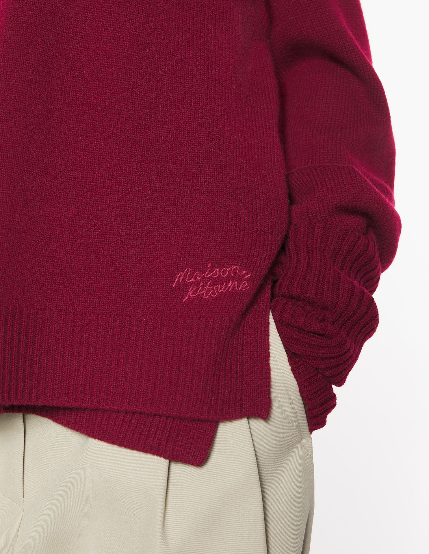 Maison Kitsuné - Áo gile len MERINO dáng Comfort