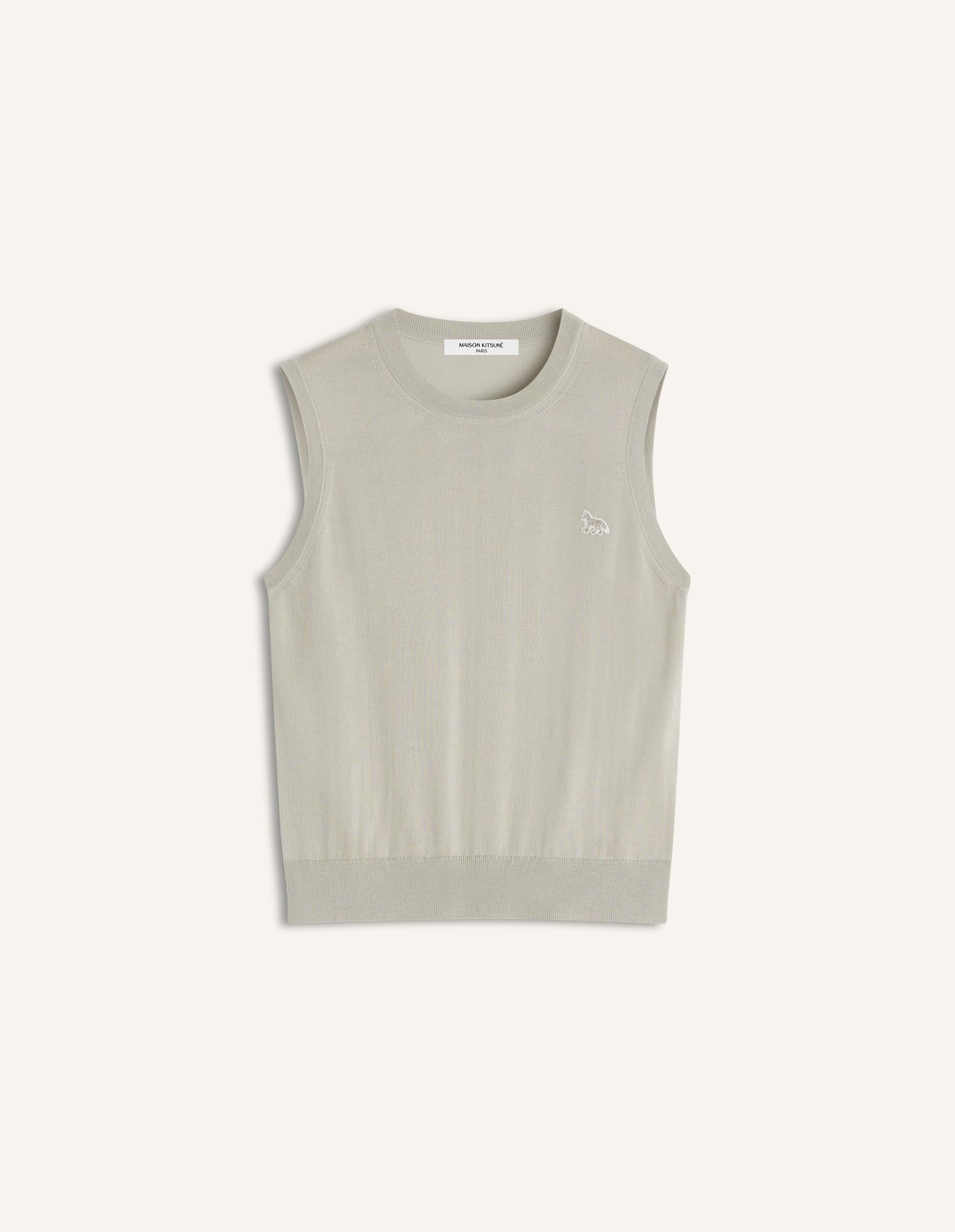 Maison Kitsuné - Áo len nữ lông cừu Merino Baby Fox dáng Regular
