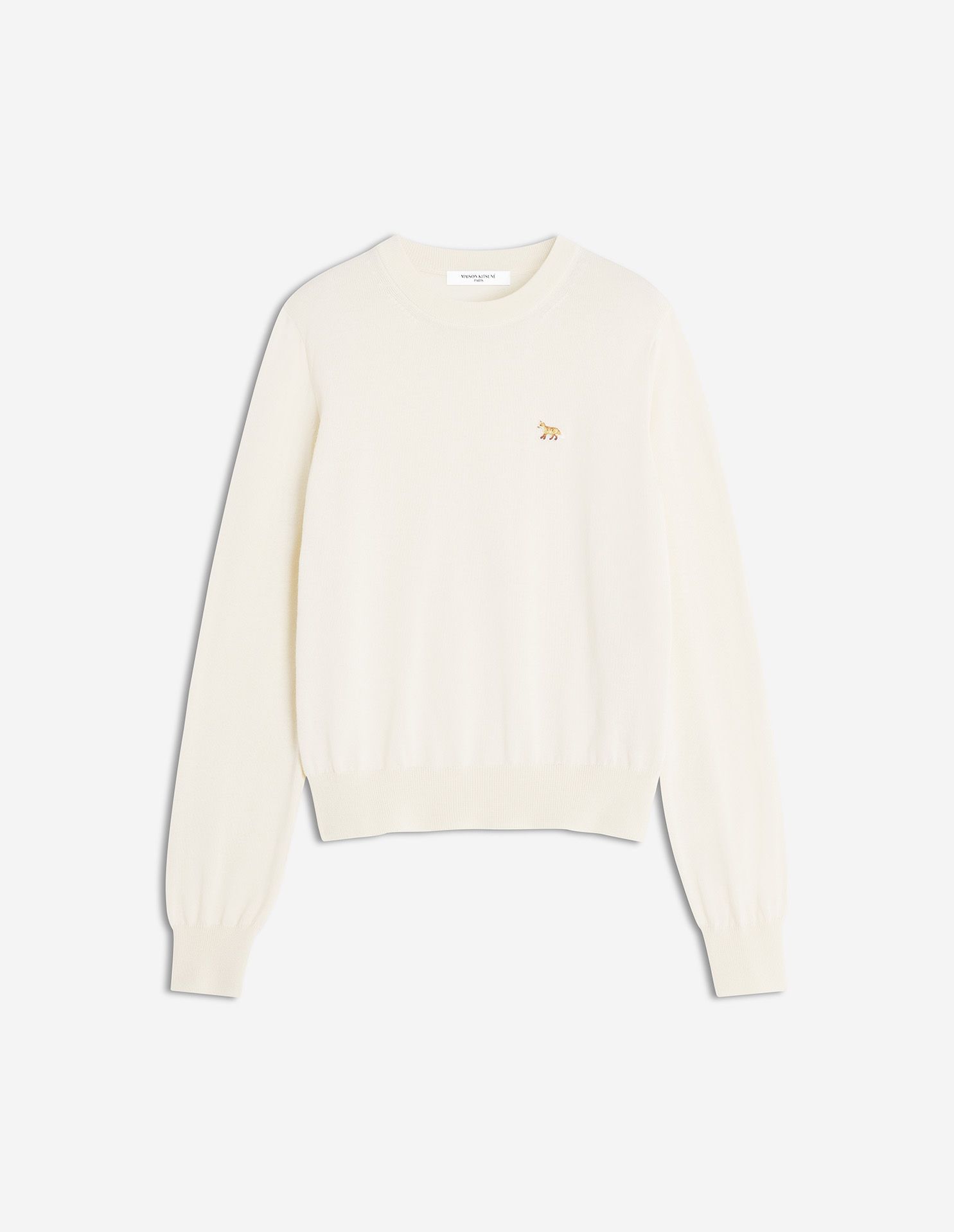 Maison Kitsuné - Áo len nữ Baby Fox Merino dáng Regular