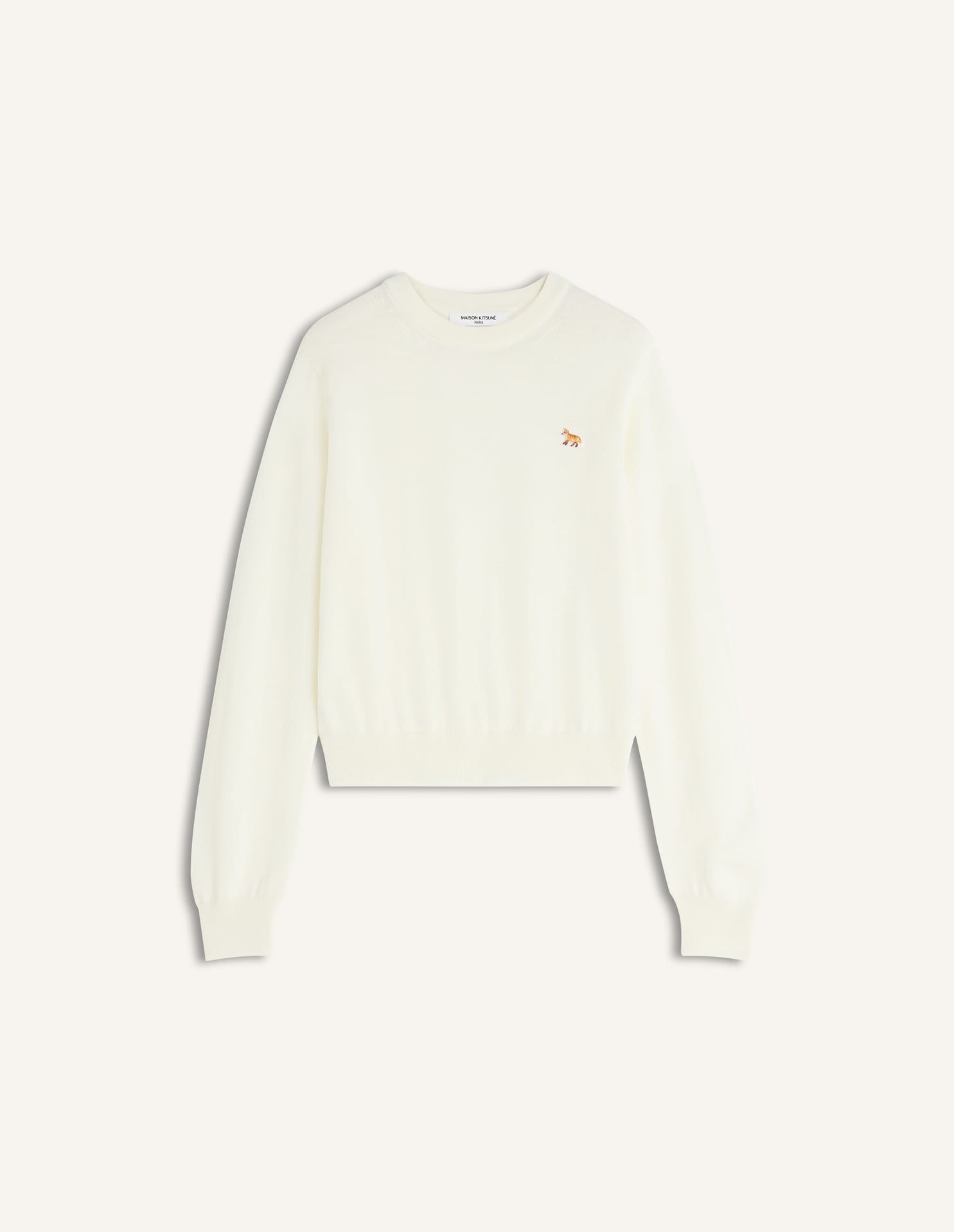 Maison Kitsuné - Áo len nữ Baby Fox Merino dáng Regular