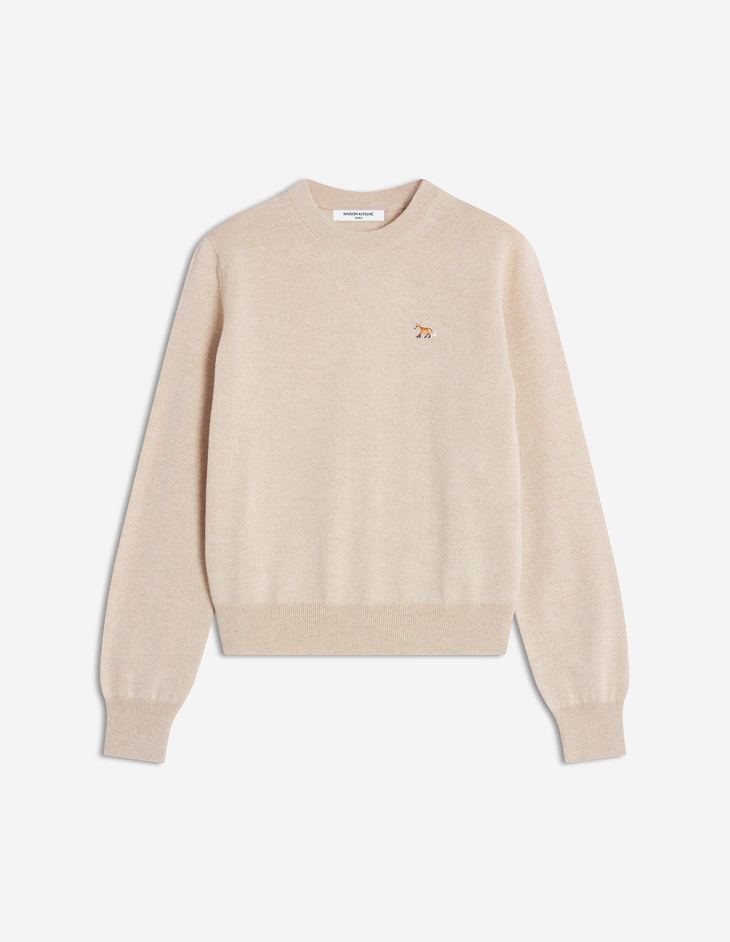 Maison Kitsuné - Áo len nữ Baby Fox Merino dáng Regular
