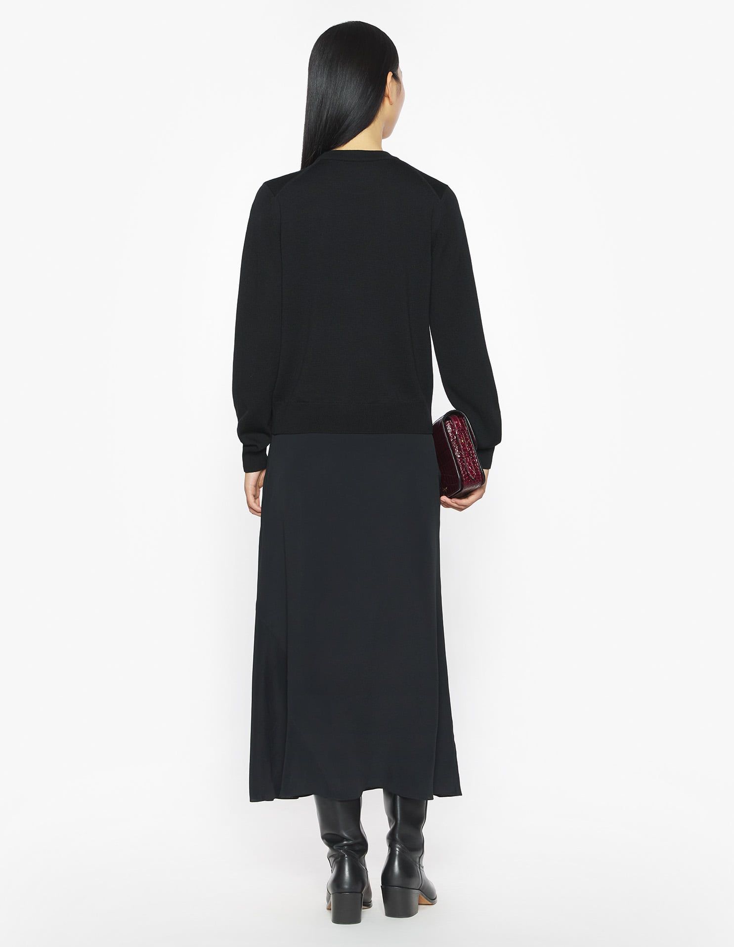 Maison Kitsuné - Áo len nữ Baby Fox Merino dáng Regular