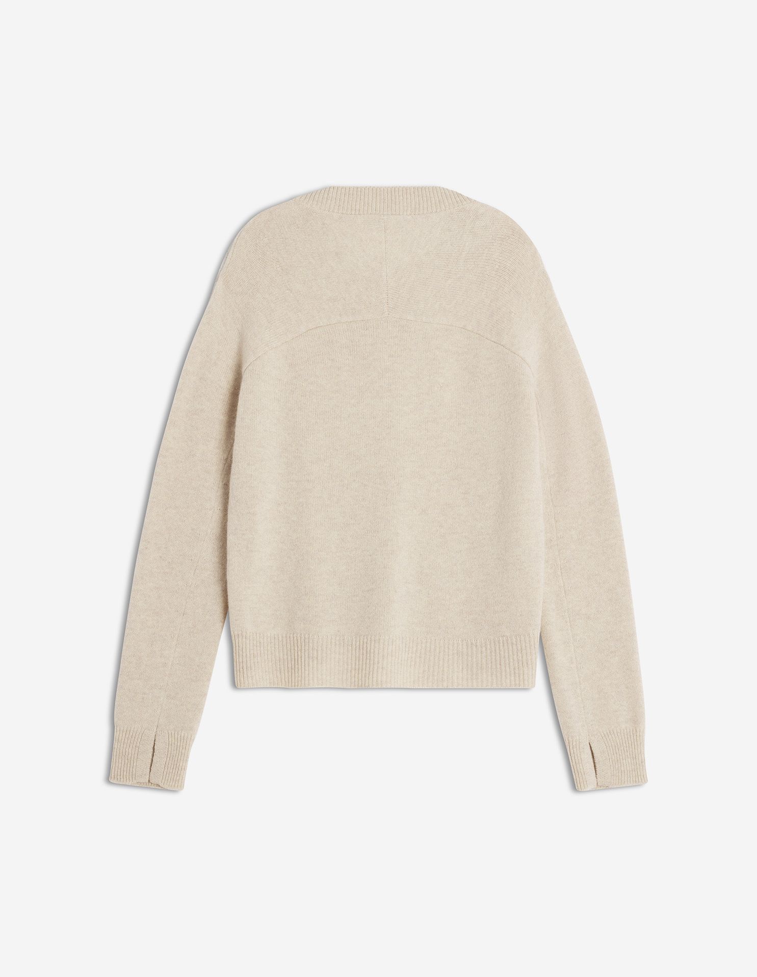 Maison Kitsuné - Áo jumper nữ cổ chữ V vải len merino dáng Comfort