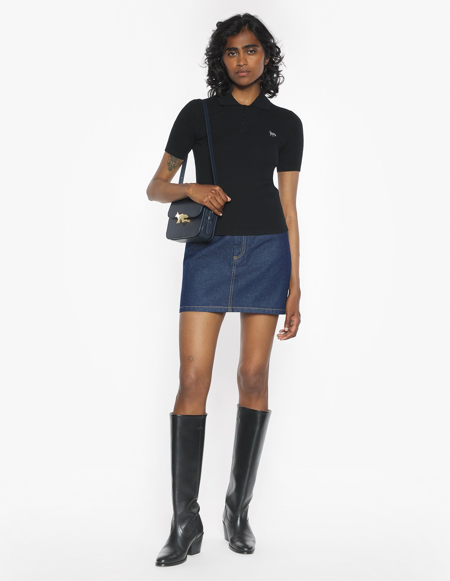 Chân váy vải denim dáng Mini