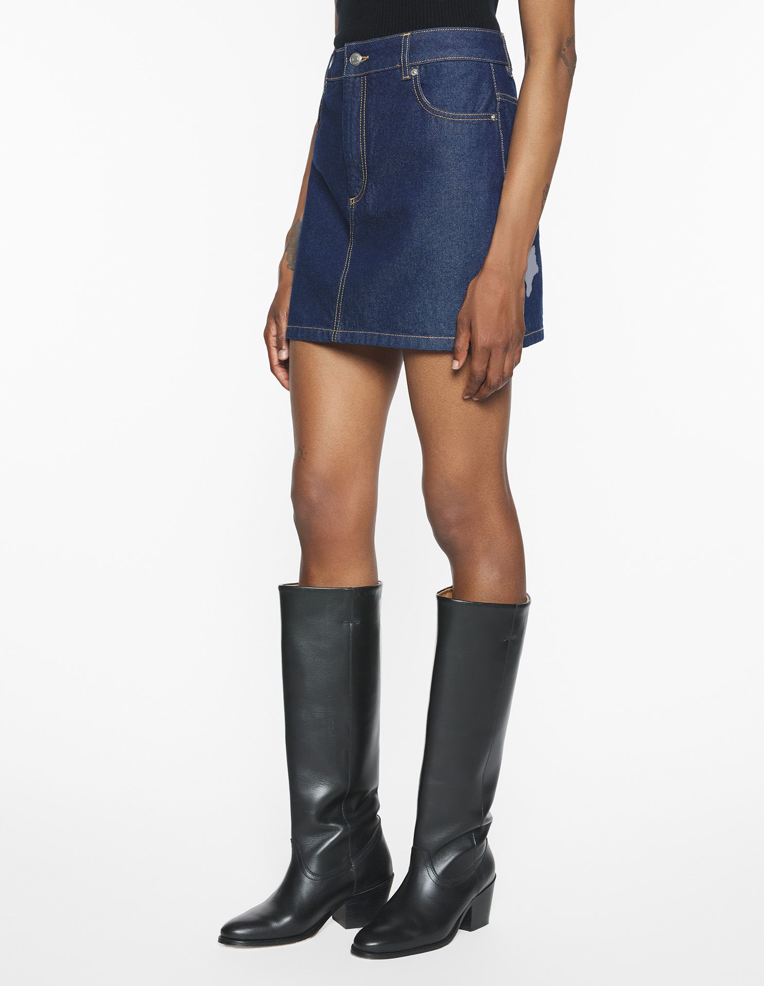 Chân váy vải denim dáng Mini