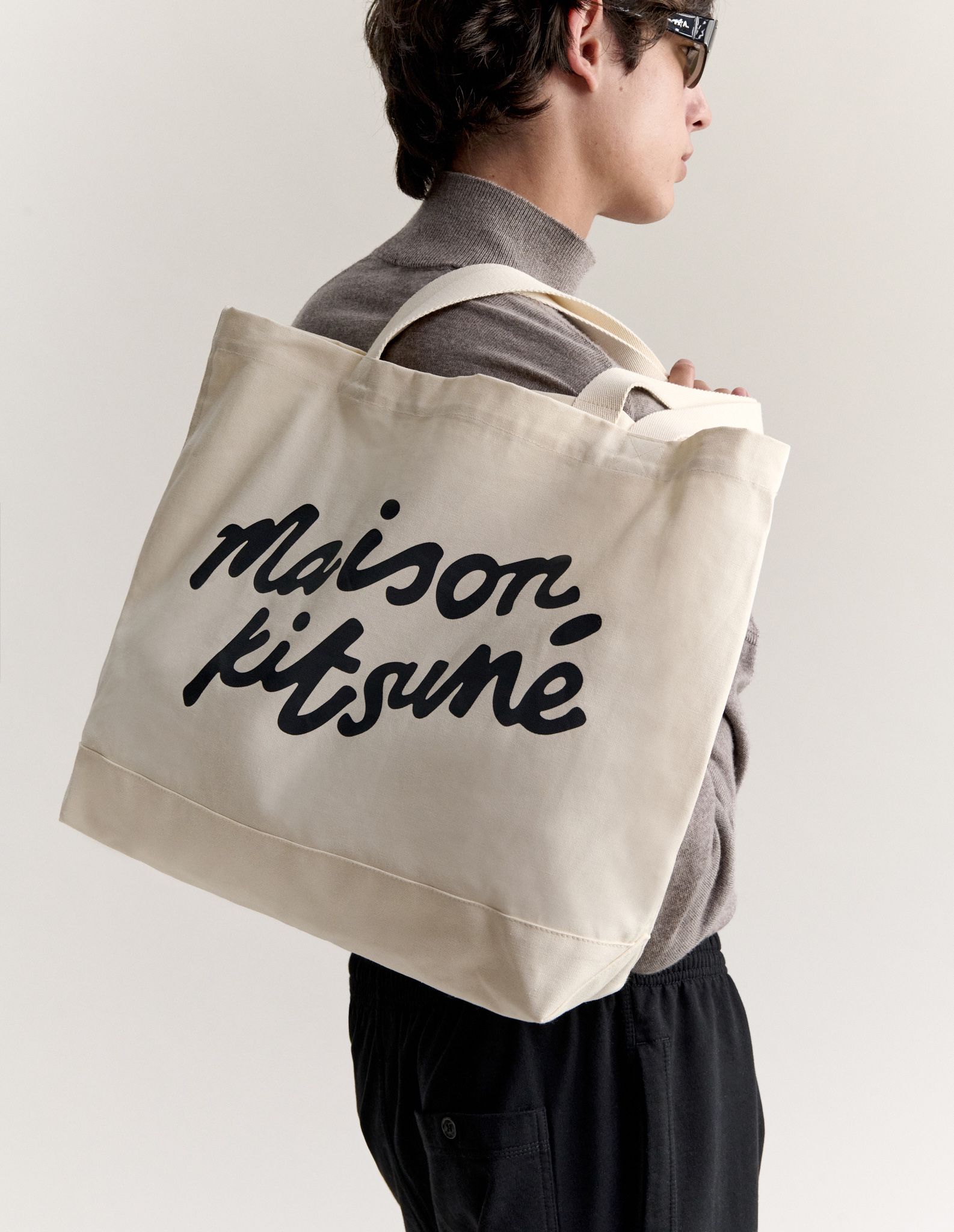 Túi tote Maison Kitsuné Handwriting