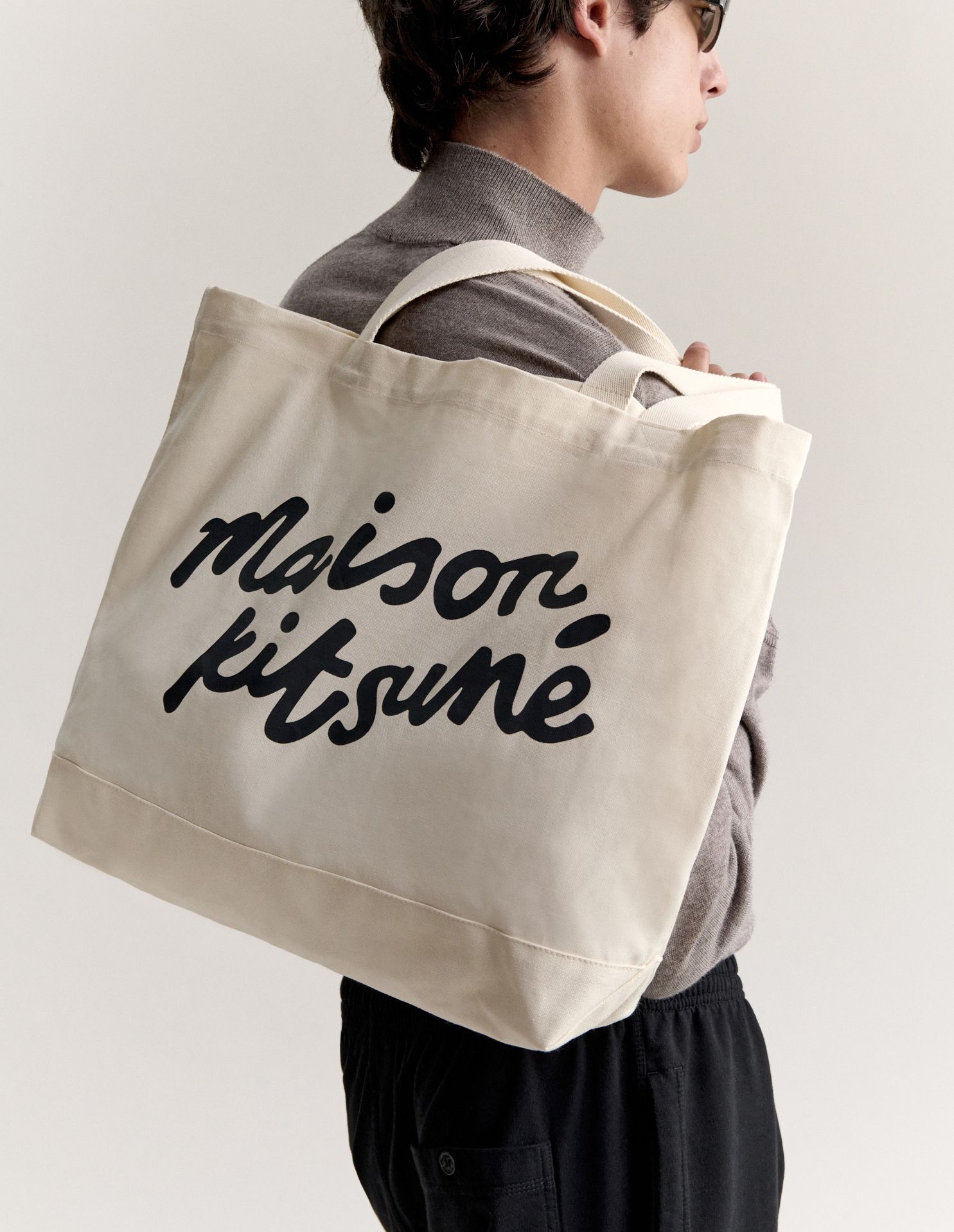 Túi tote Maison Kitsuné Handwriting