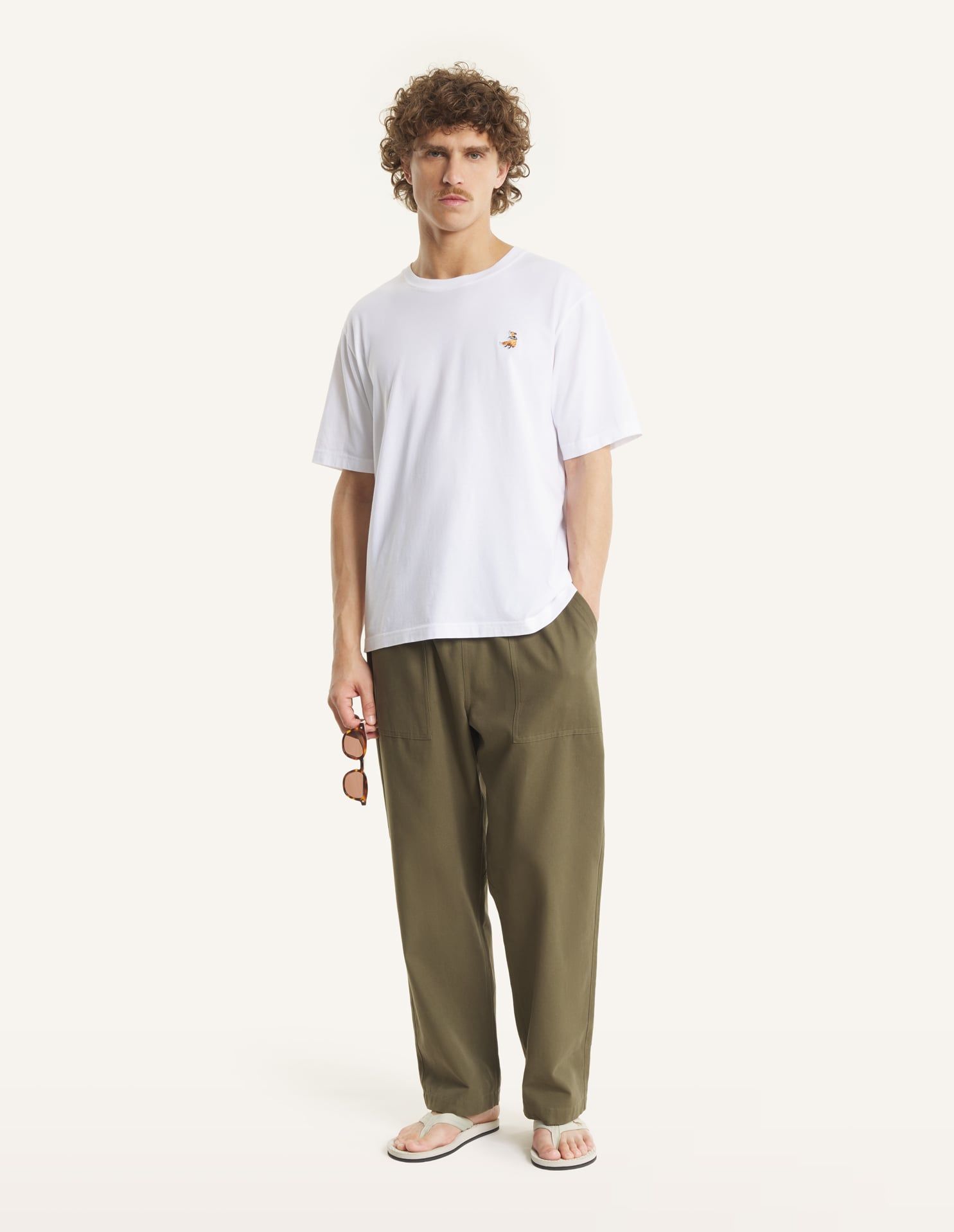 Maison Kitsuné - Áo thun nam Dreaming Fox dáng Comfort