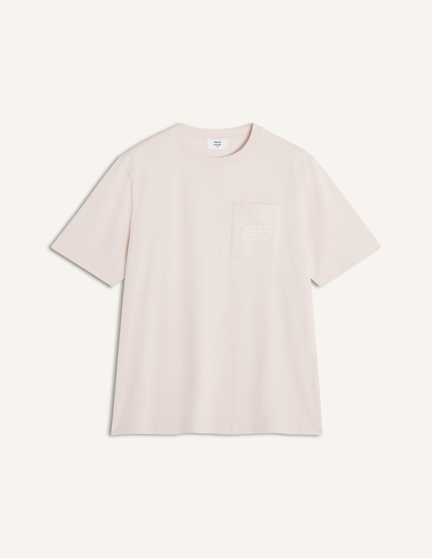 Maison Kitsuné - Áo thun nam Poetic Script dáng Comfort