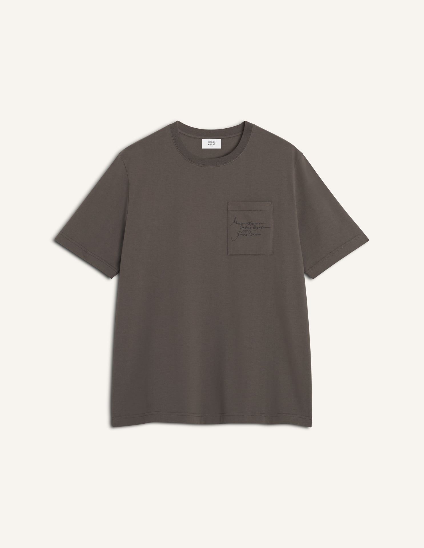 Maison Kitsuné - Áo thun nam Poetic Script dáng Comfort