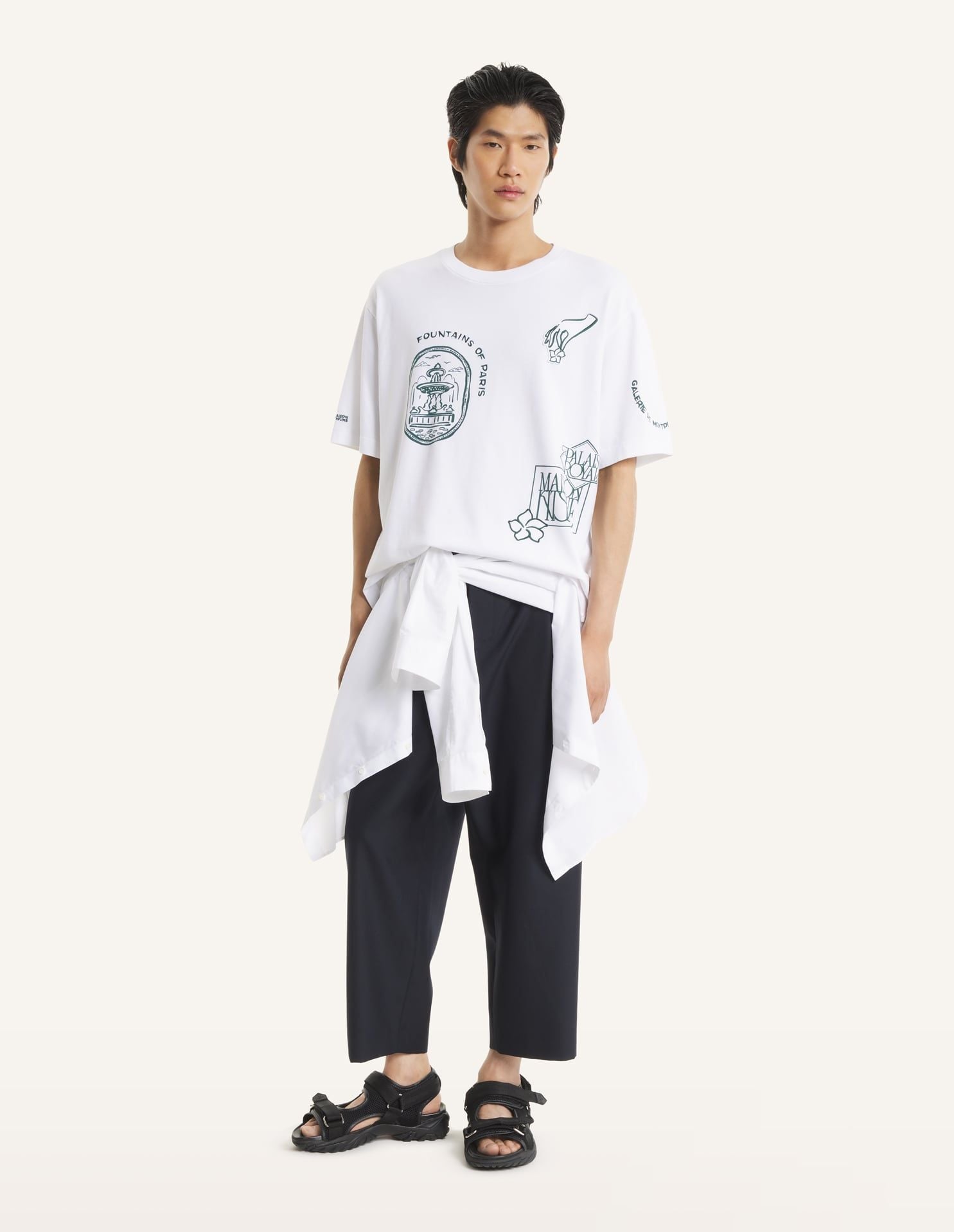 Áo thun in hoạ tiết dáng Oversize