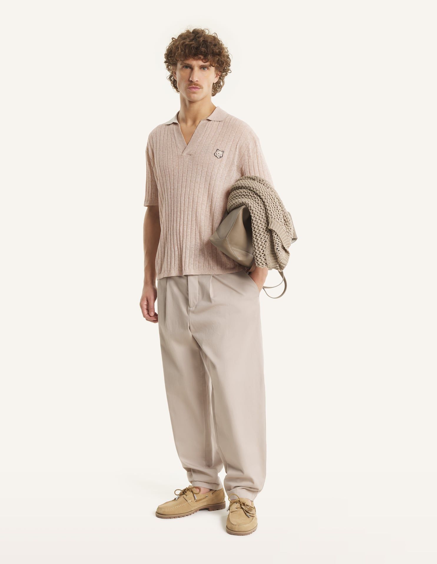 Maison Kitsuné - Áo polo tay ngắn dáng relaxed