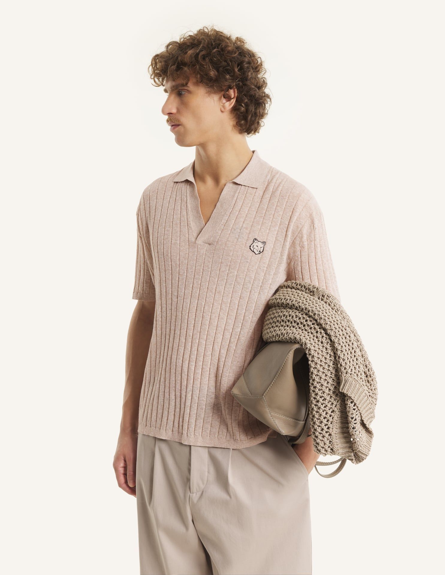 Maison Kitsuné - Áo polo tay ngắn dáng relaxed