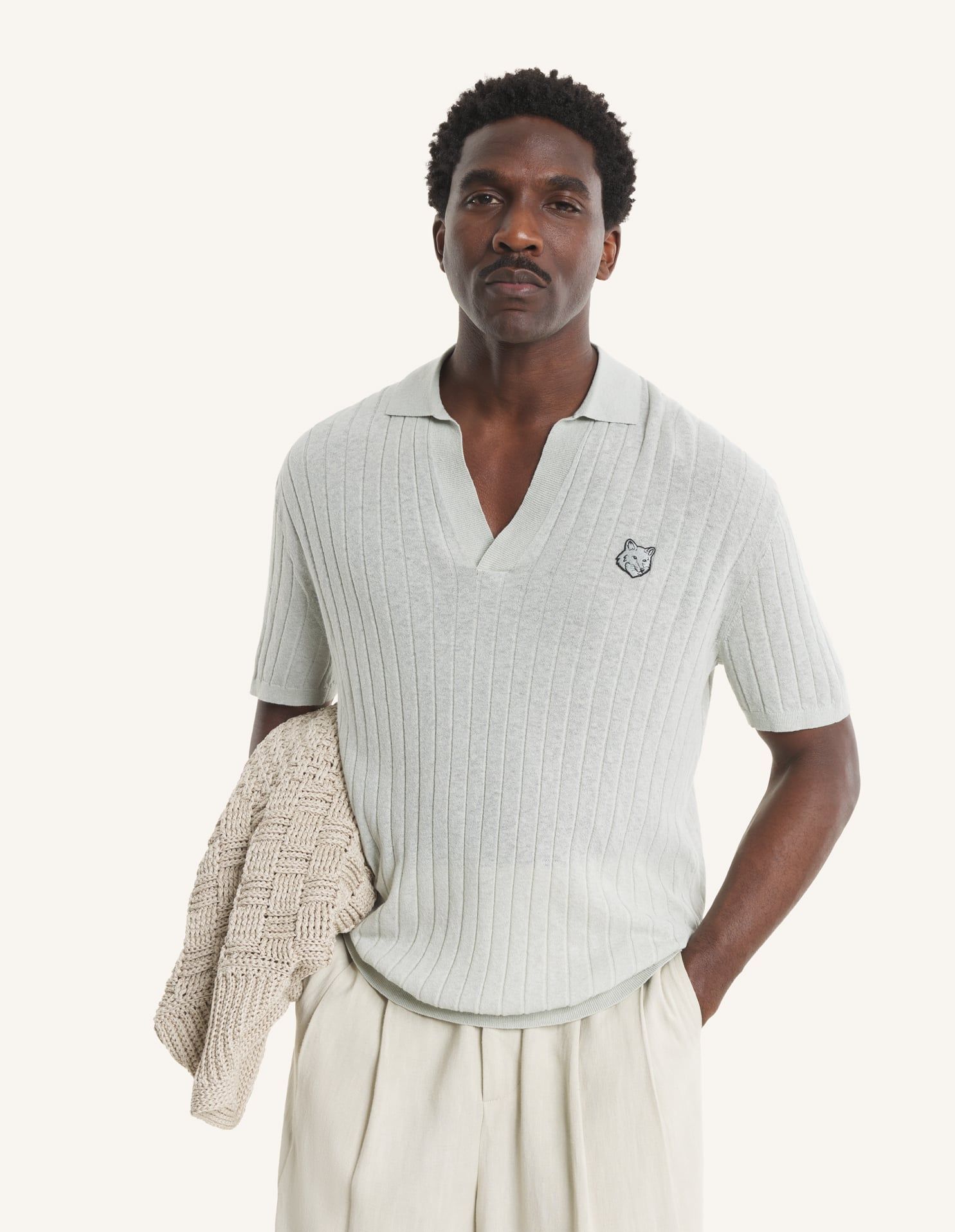 Maison Kitsuné - Áo polo tay ngắn dáng relaxed
