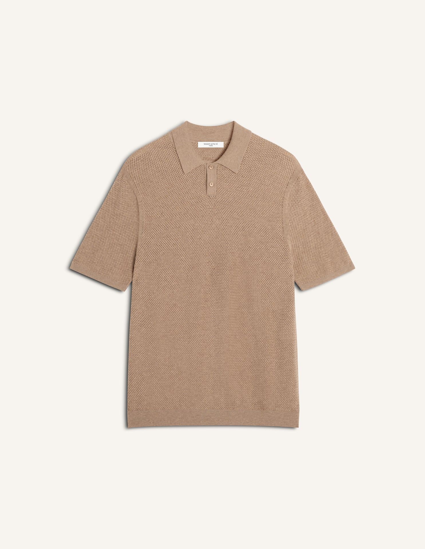 Maison Kitsuné - Áo polo nam Merino dáng Comfort