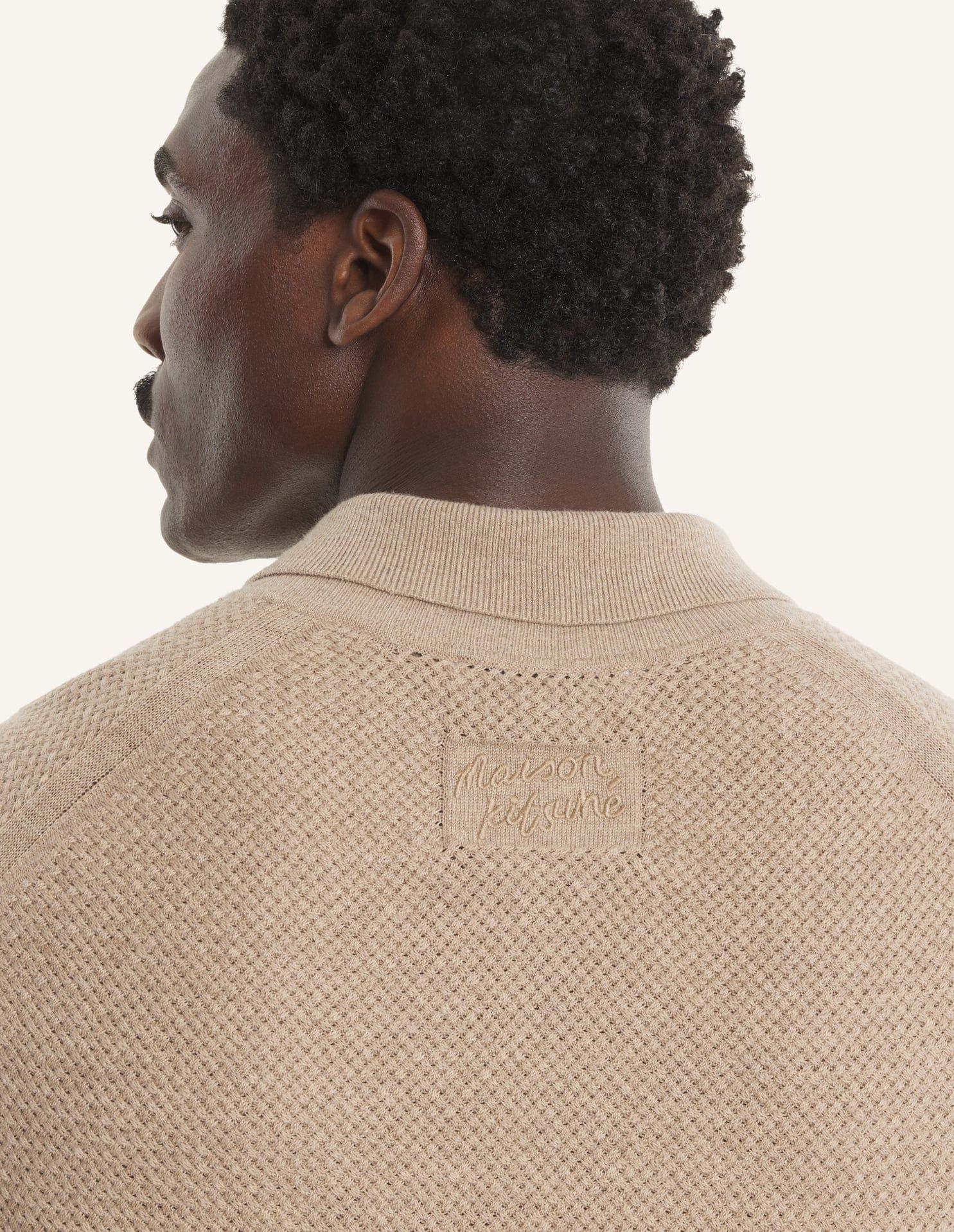 Maison Kitsuné - Áo polo nam Merino dáng Comfort